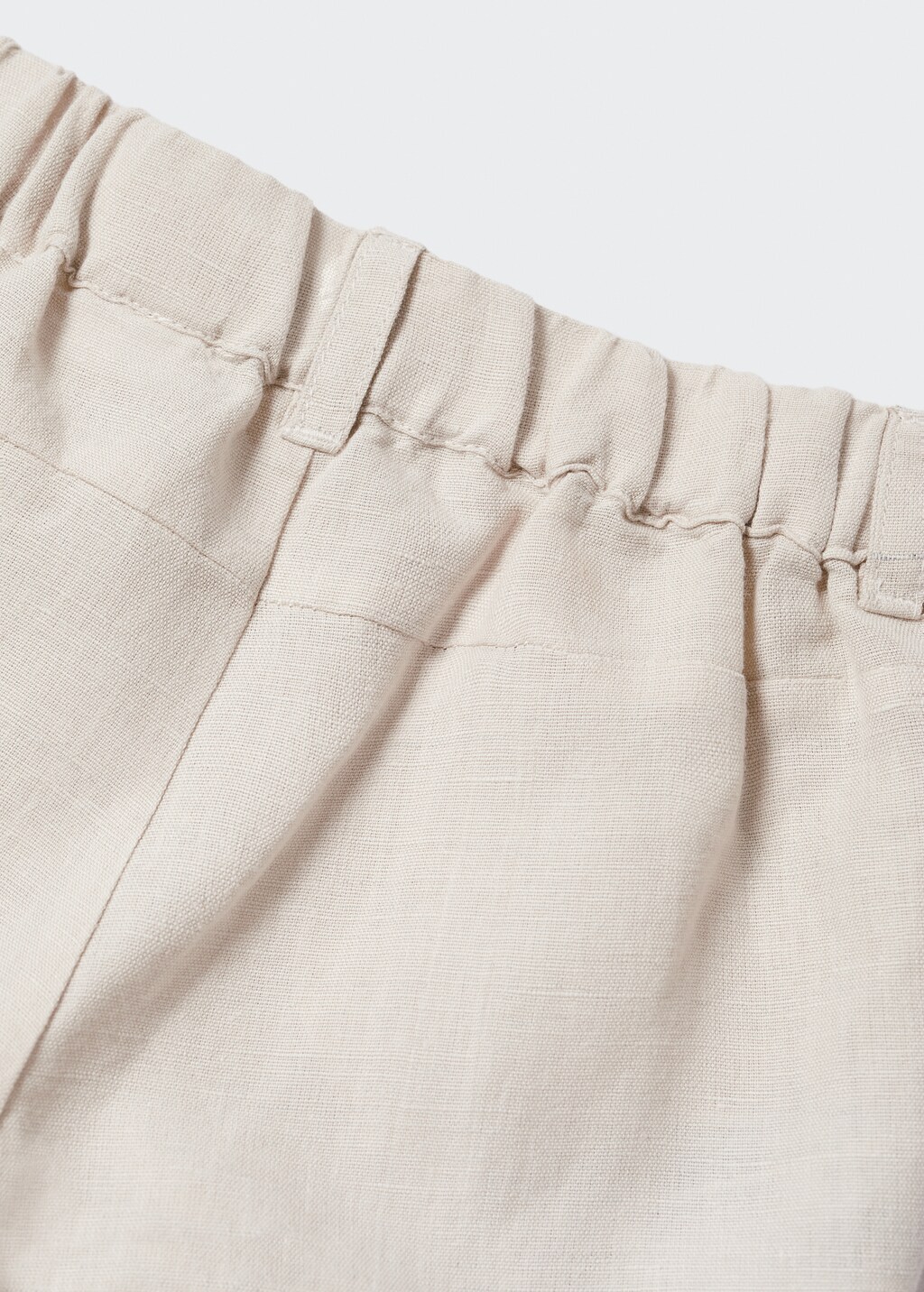 Linen-cotton blend Bermuda short - Details of the article 8