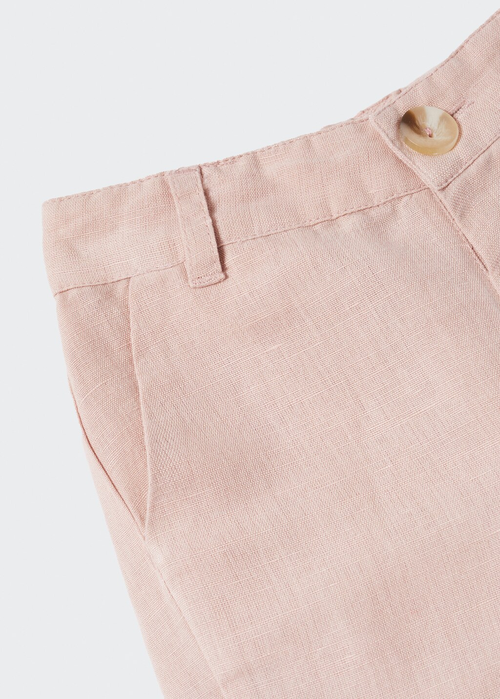 Linen-cotton blend Bermuda short - Details of the article 8