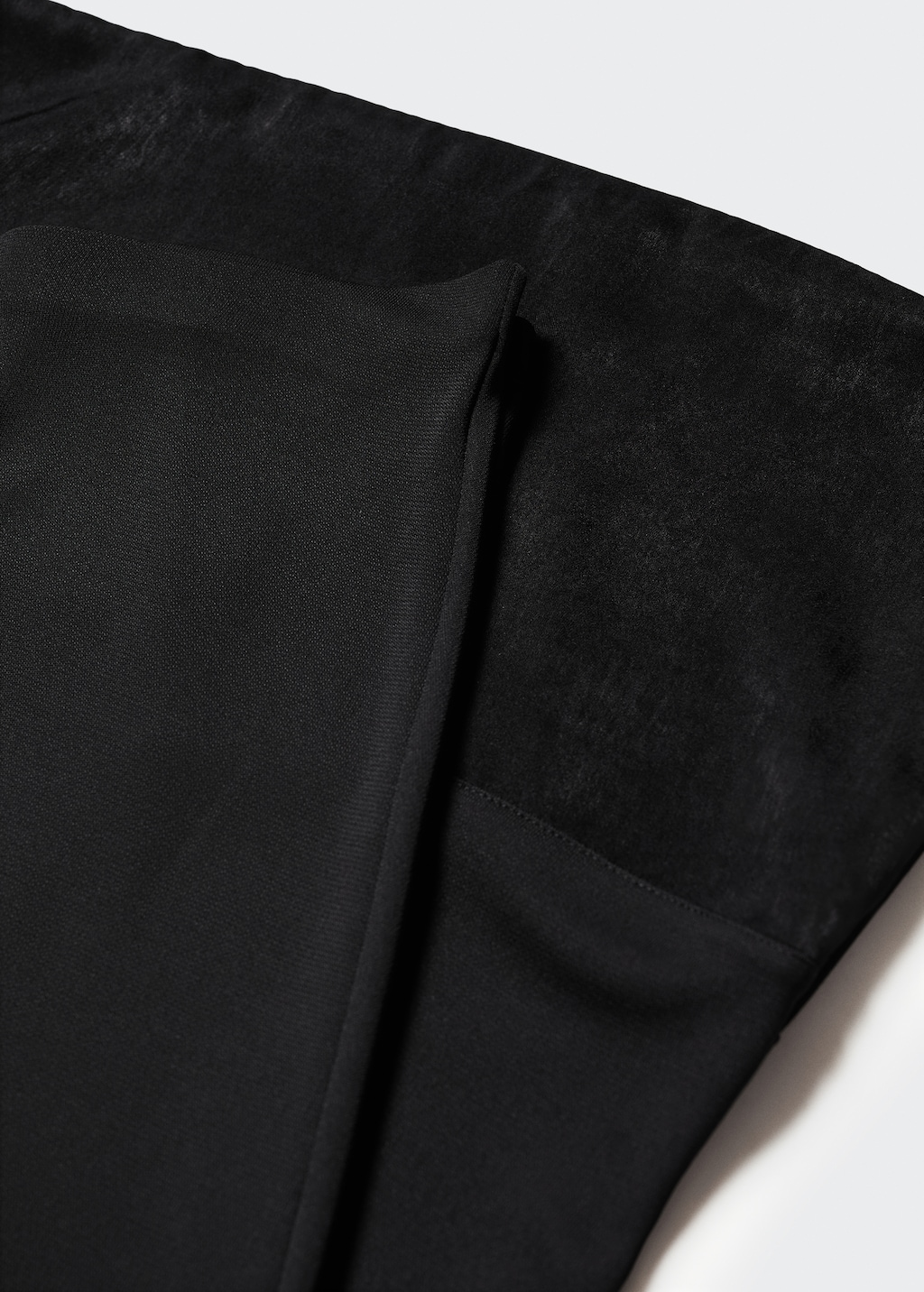 Satin panel palazzo trousers - Details of the article 8