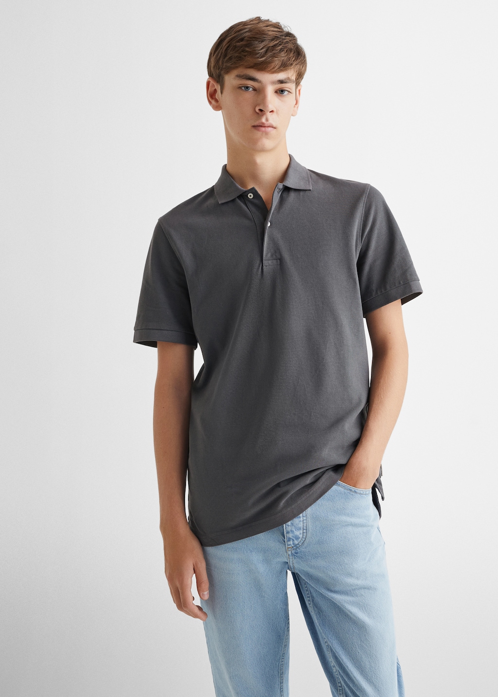 Poloshirt aus 100 % Baumwolle - Mittlere Ansicht