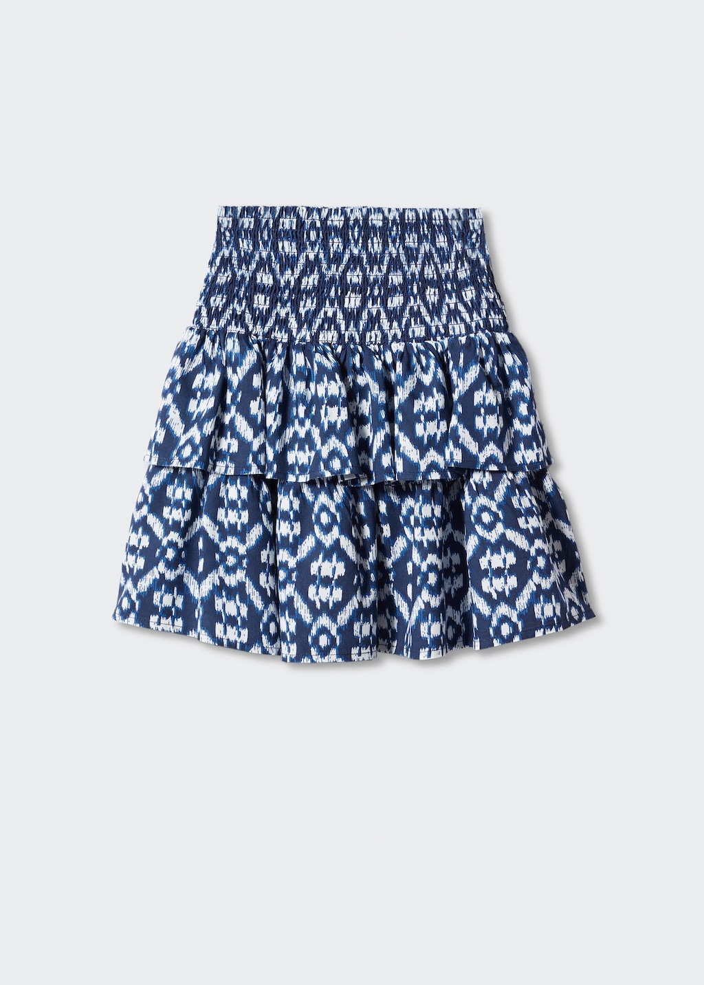 Printed skirt with ruffles - Reverse of the article