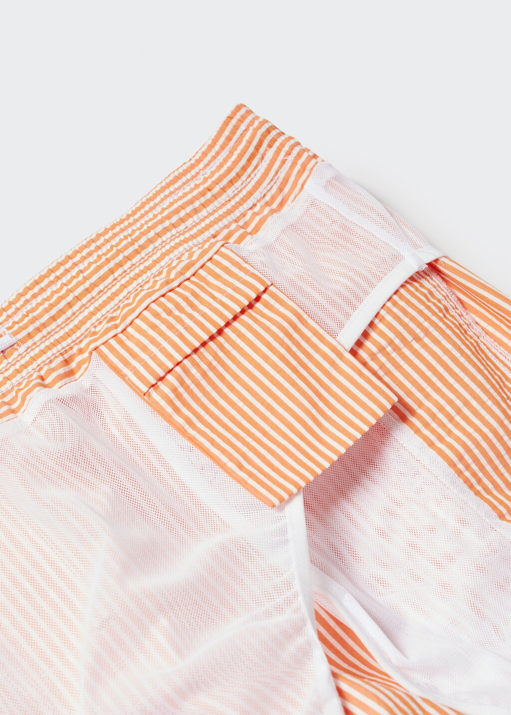 Seersucker striped swimsuit - Details of the article 8