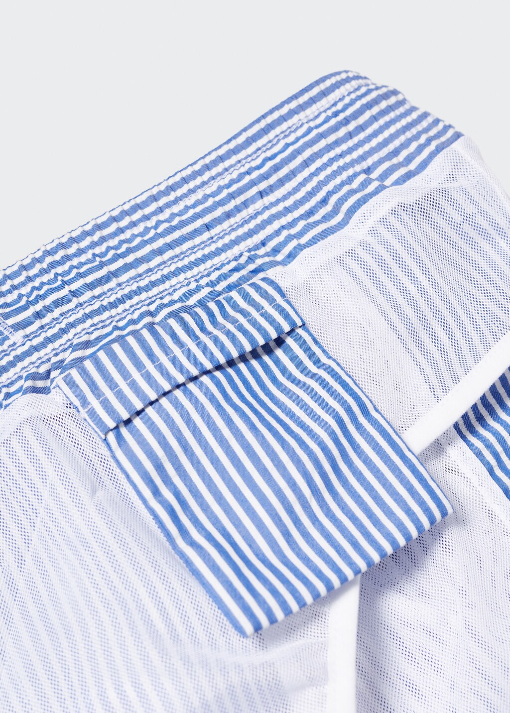 Seersucker striped swimsuit - Details of the article 8