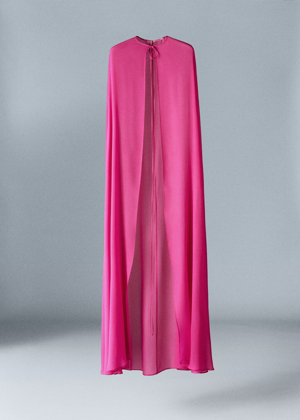 Long cape with tie zip - Article without model