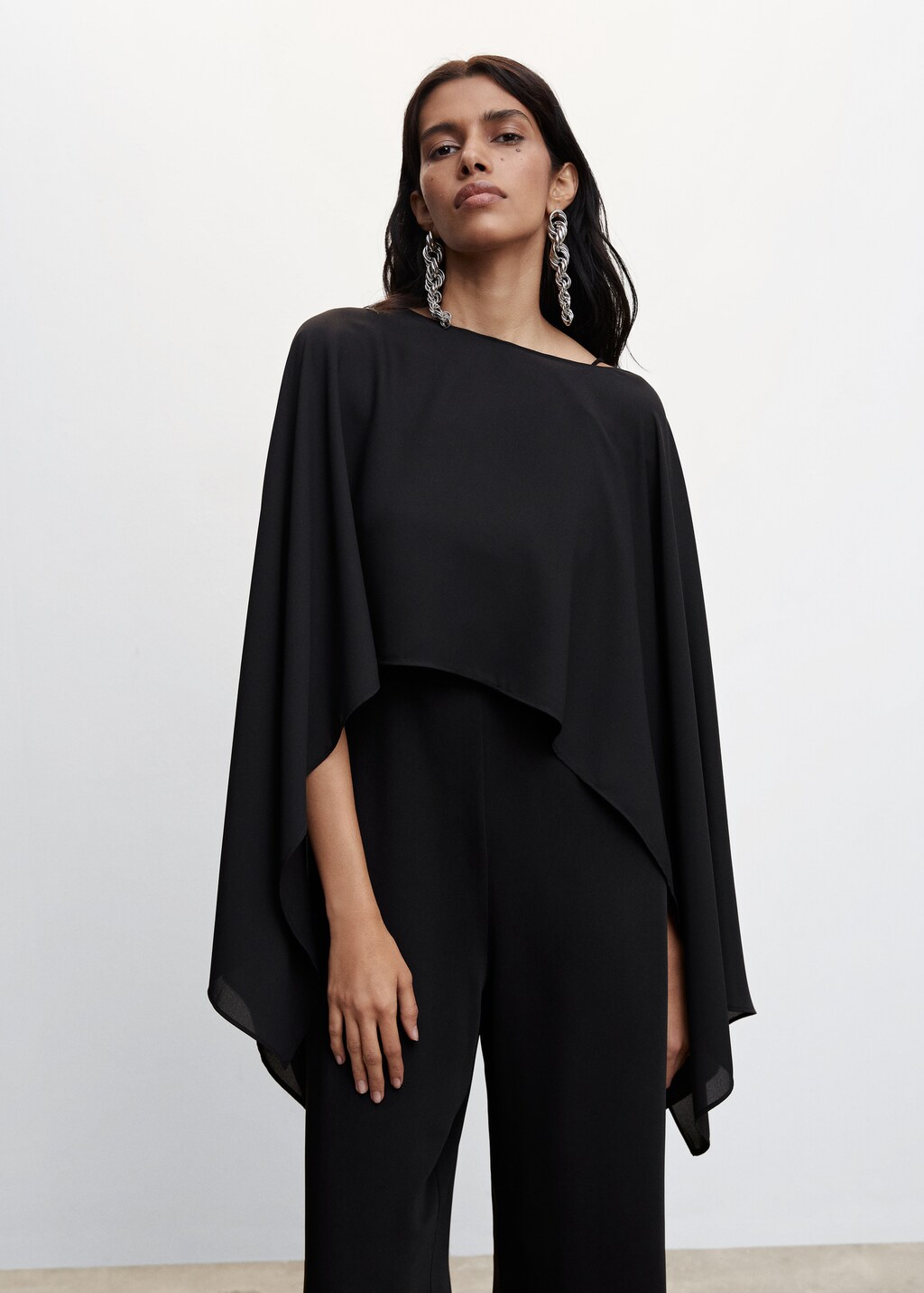 Flowing cape blouse - Medium plane