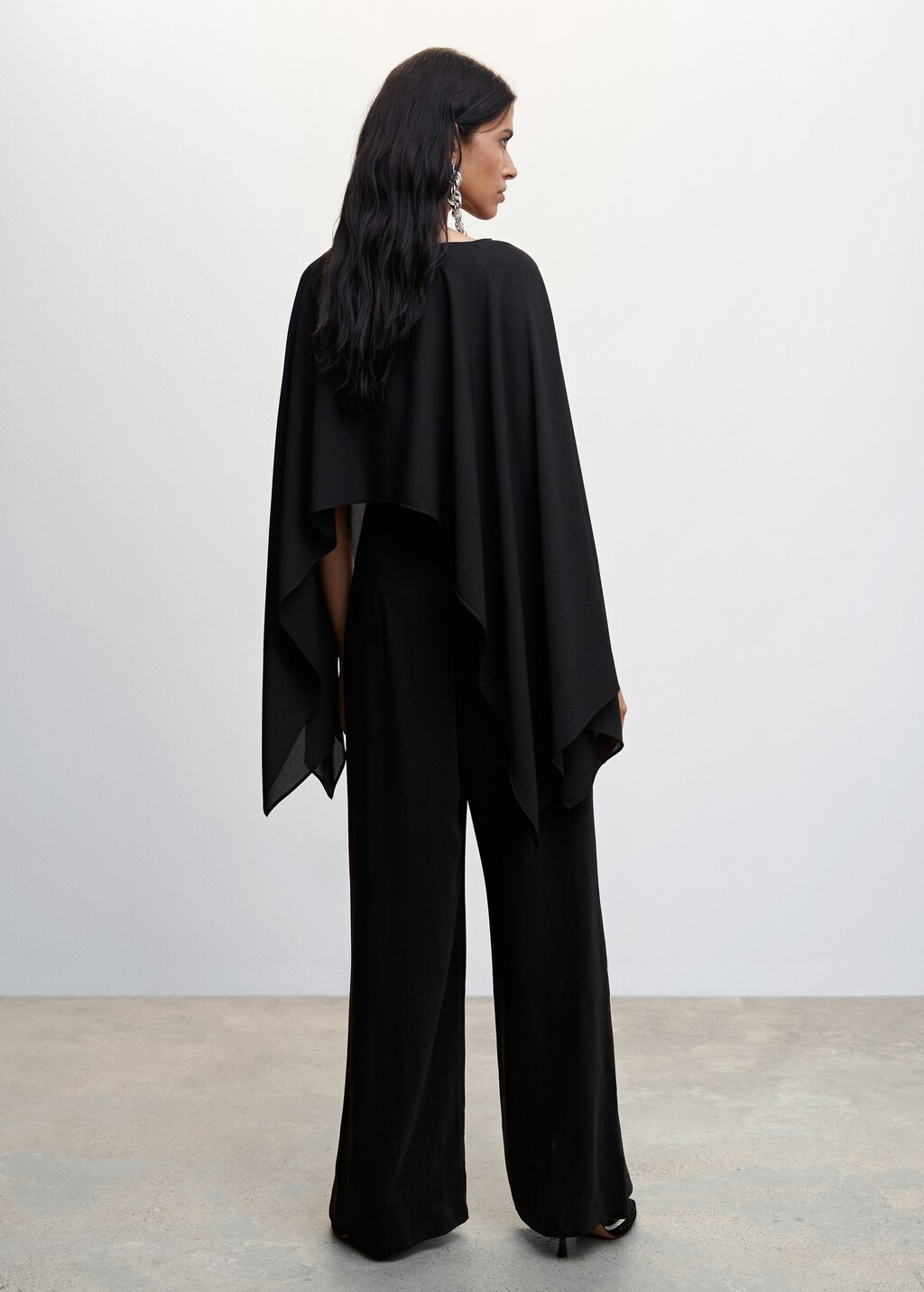 Flowing cape blouse - Reverse of the article