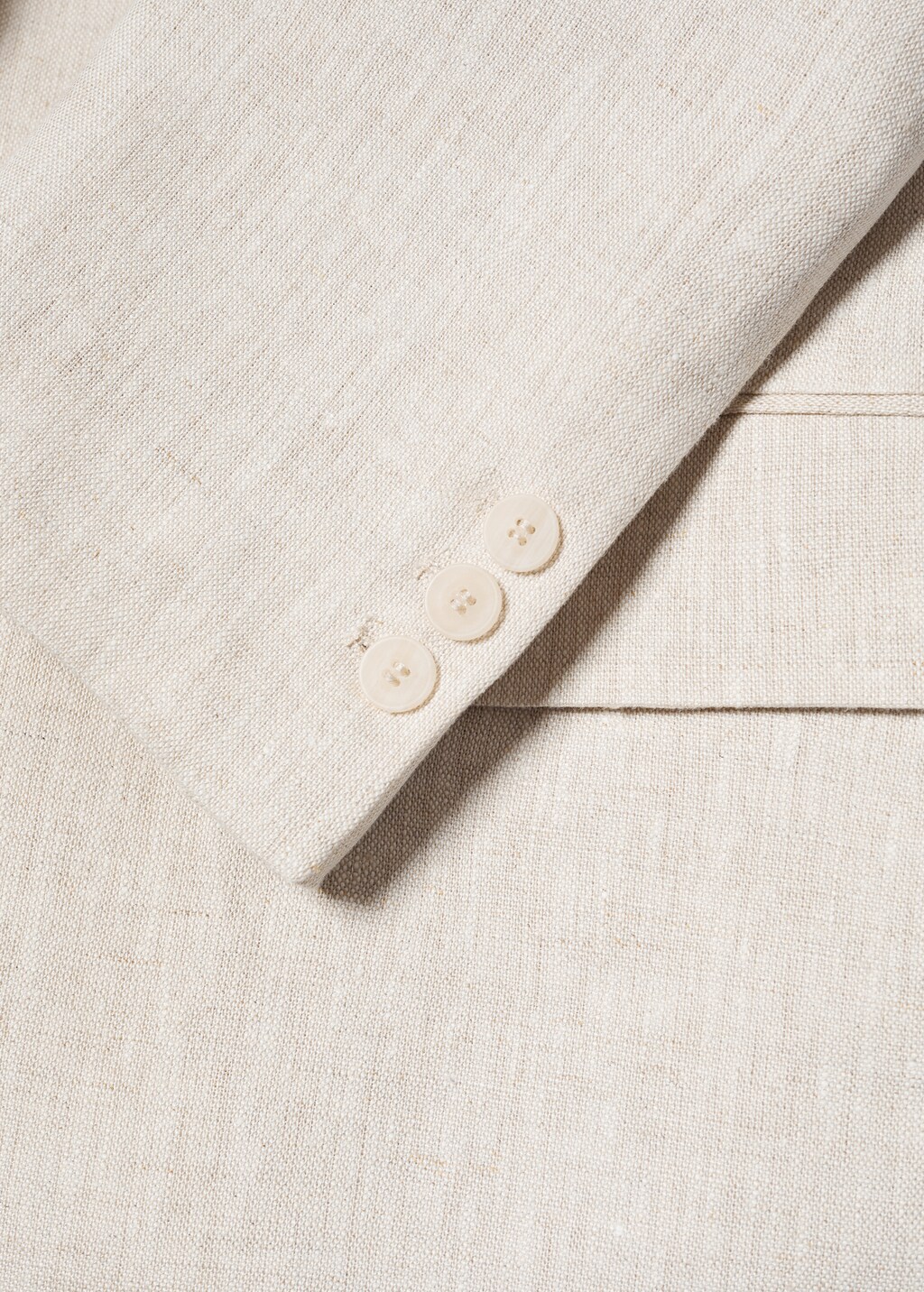 Linen oversized blazer - Details of the article 8