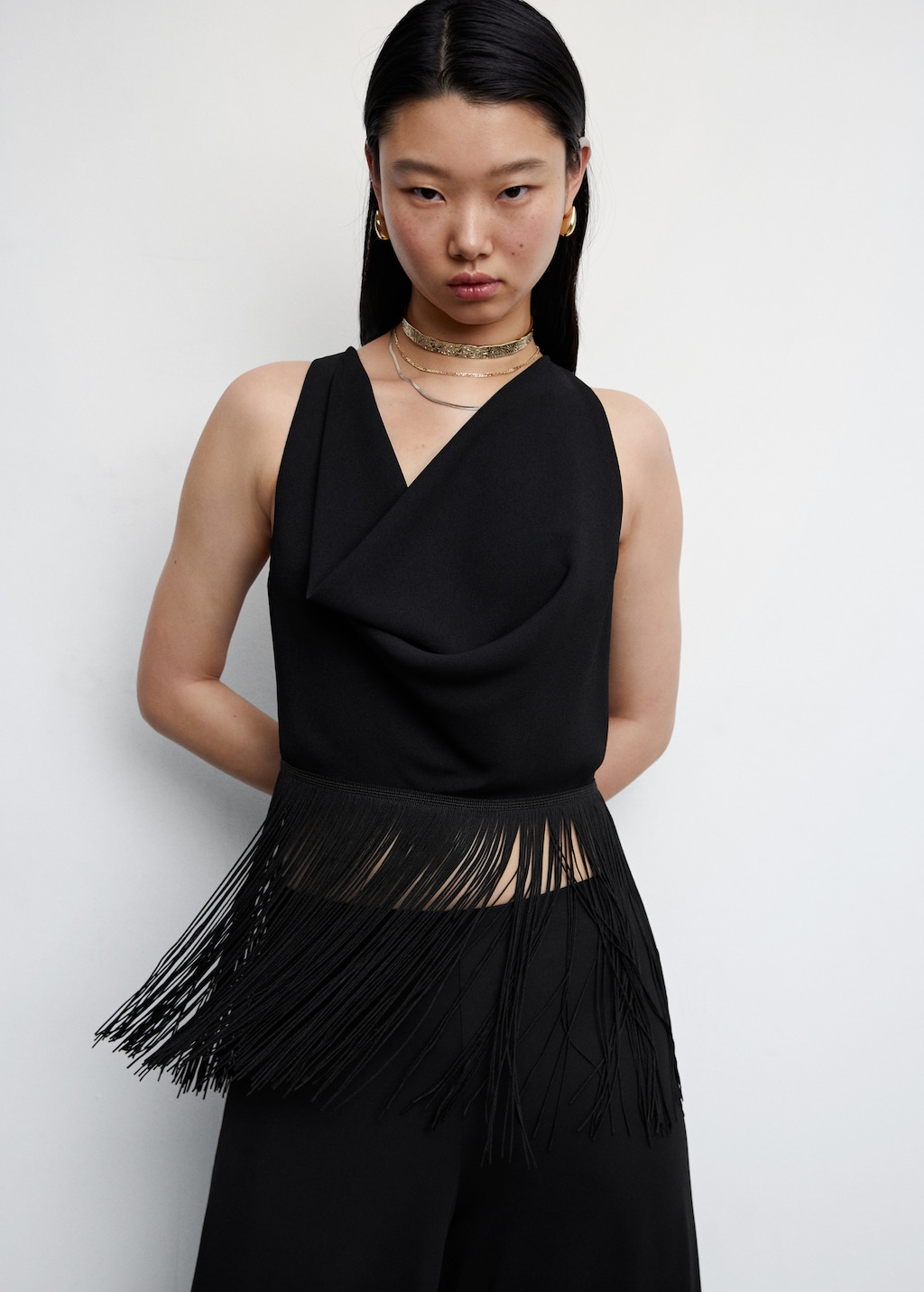 Fringed cropped top - Details of the article 2