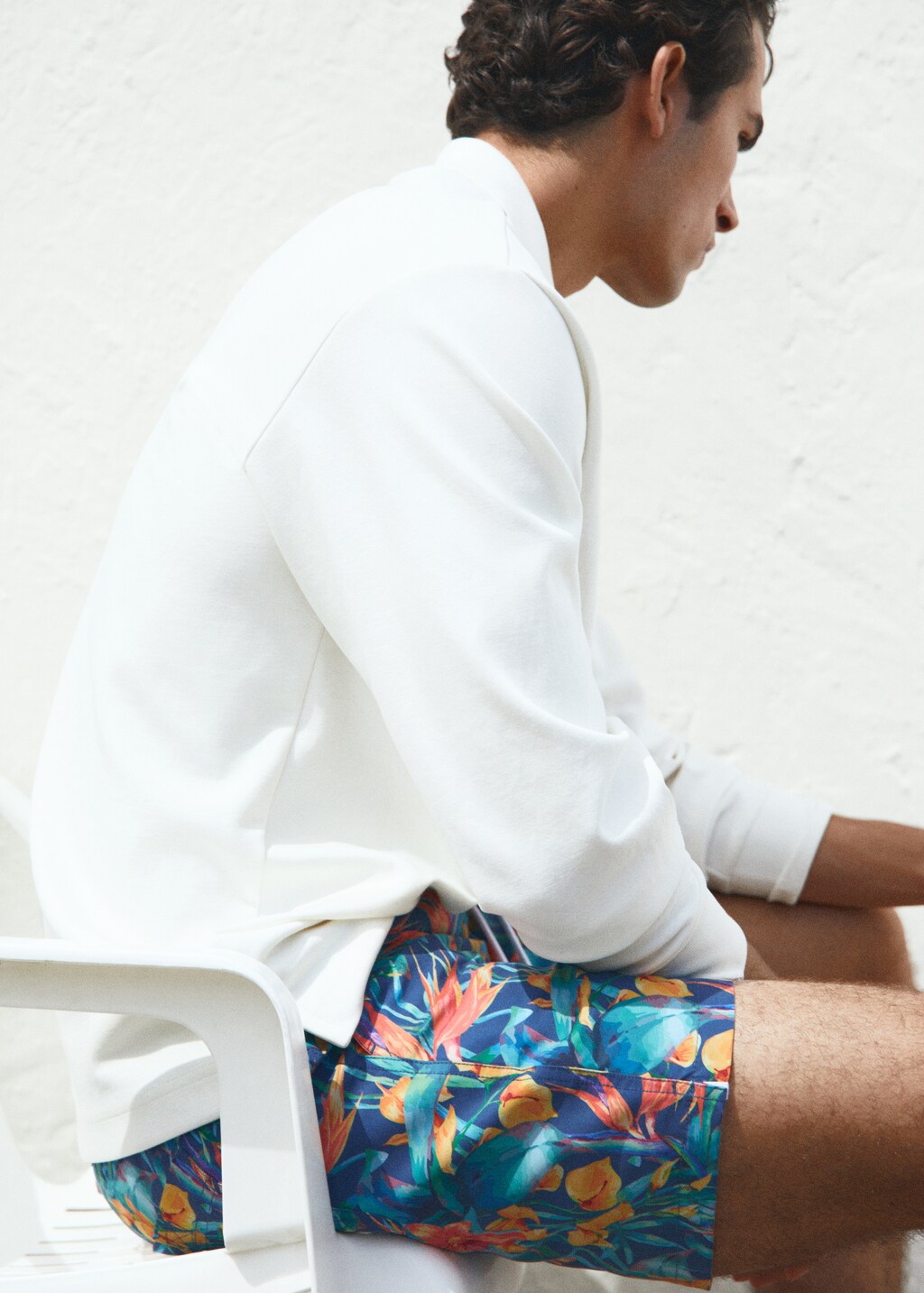 Hawaiian print swimming trunks - Details of the article 5