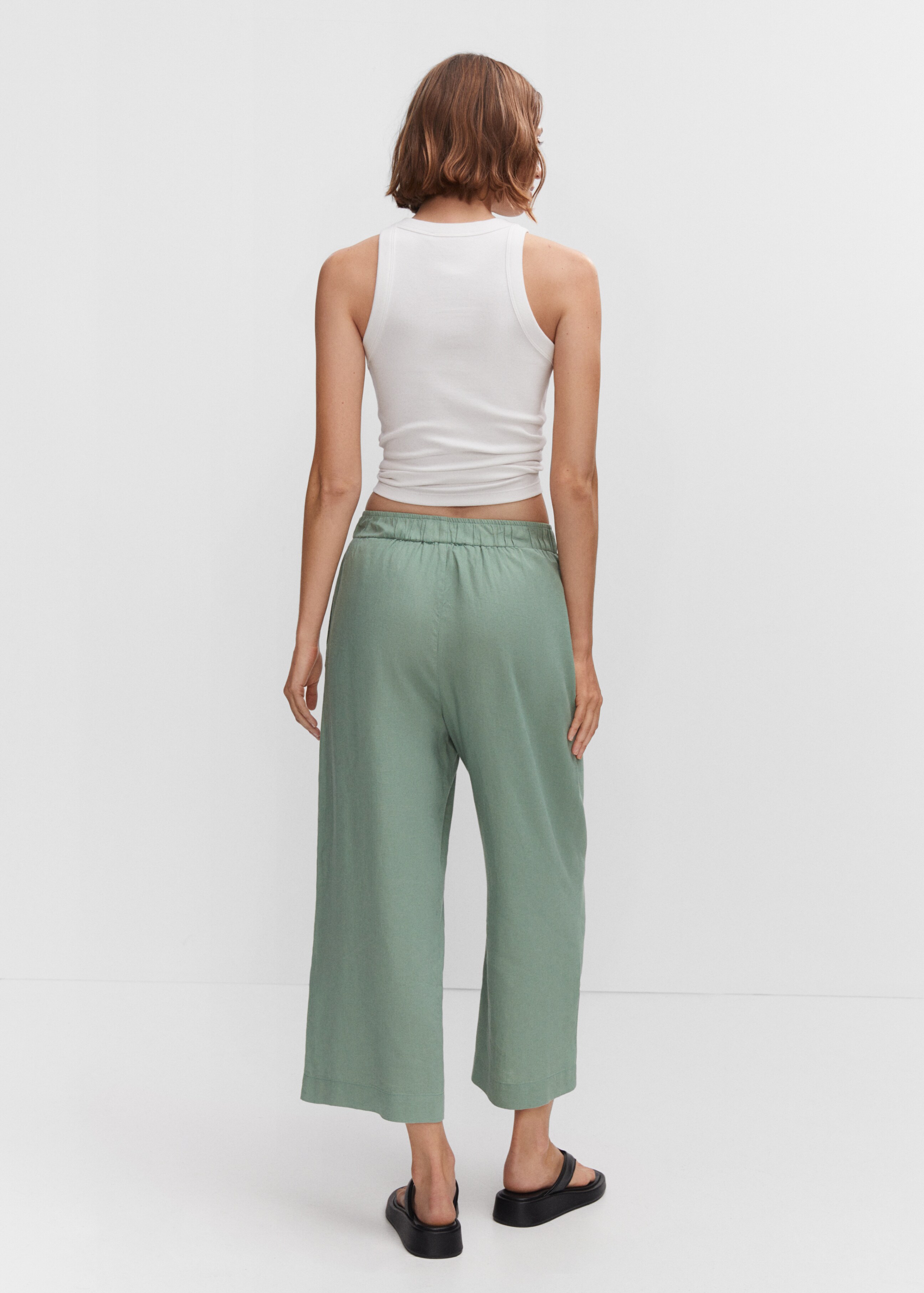 Pantalón culotte lino - Reverso del artículo