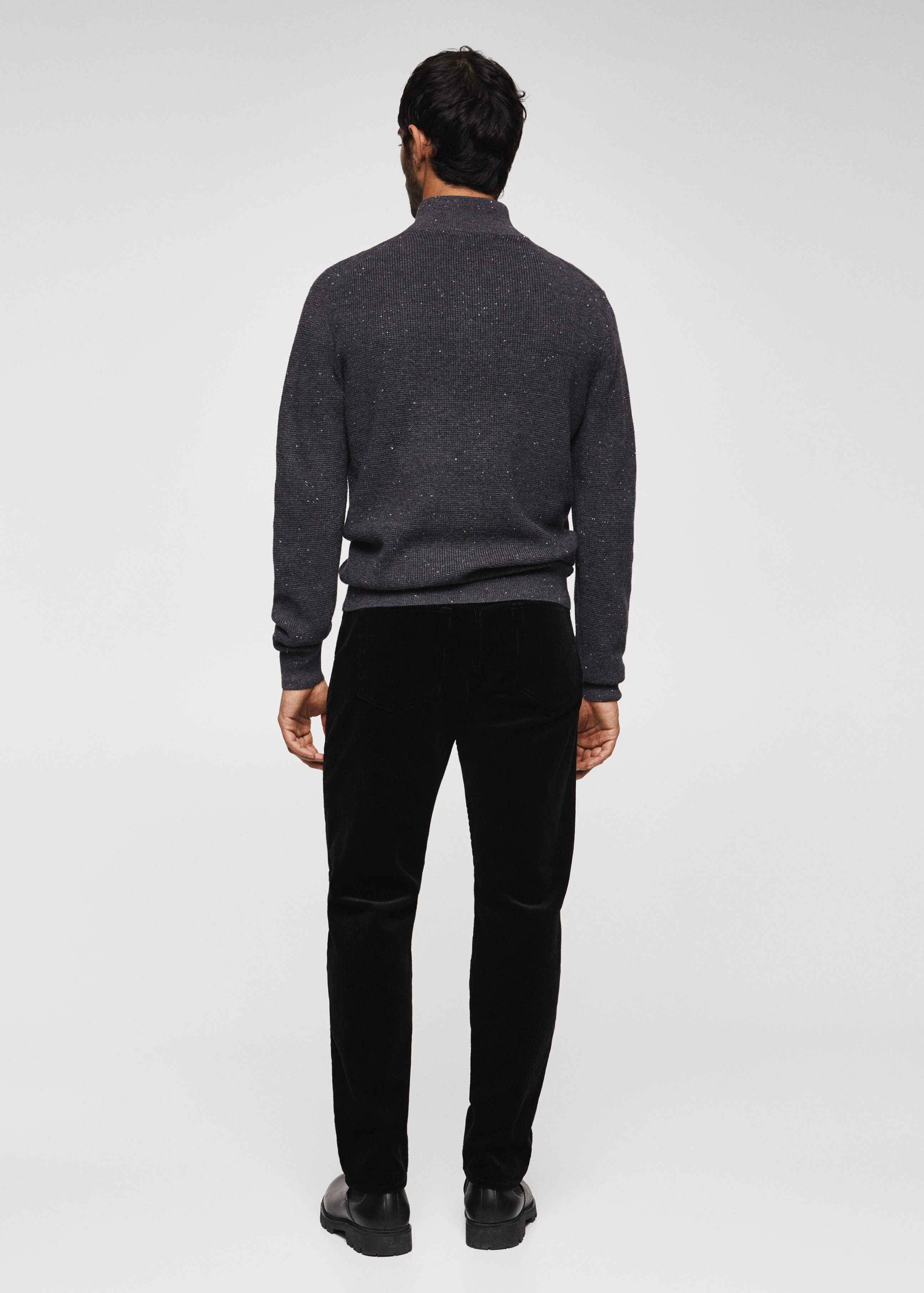 Wool zip neck jumper - Reverse of the article