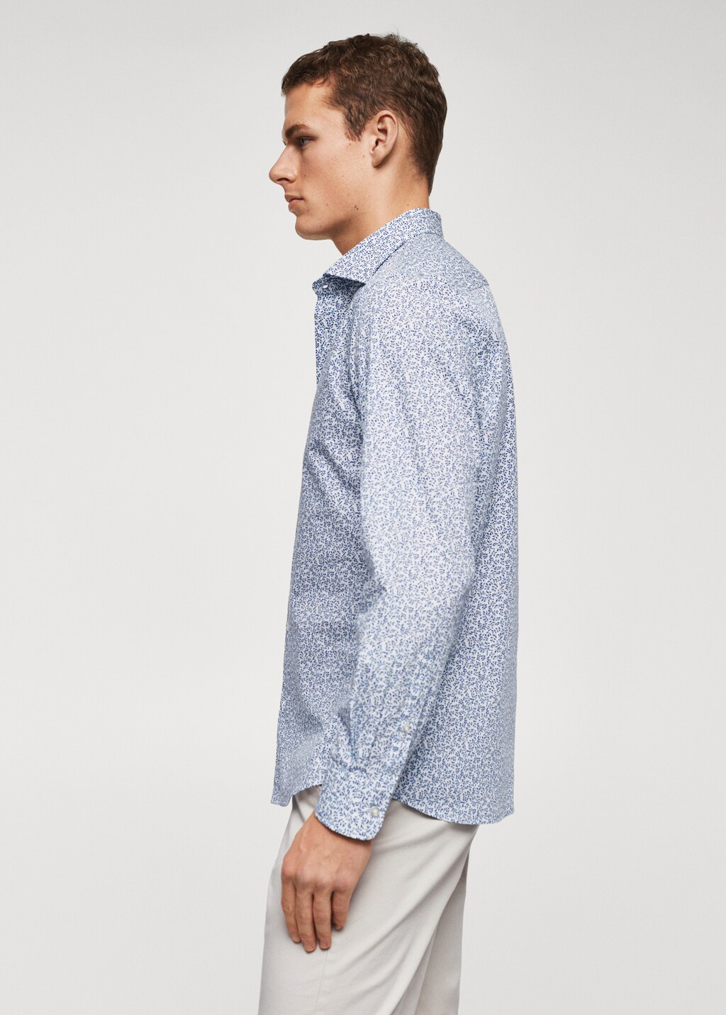 Slim-fit printed cotton shirt - Details of the article 6