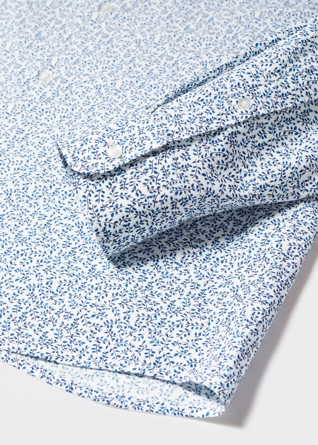 Slim-fit printed cotton shirt - Details of the article 8