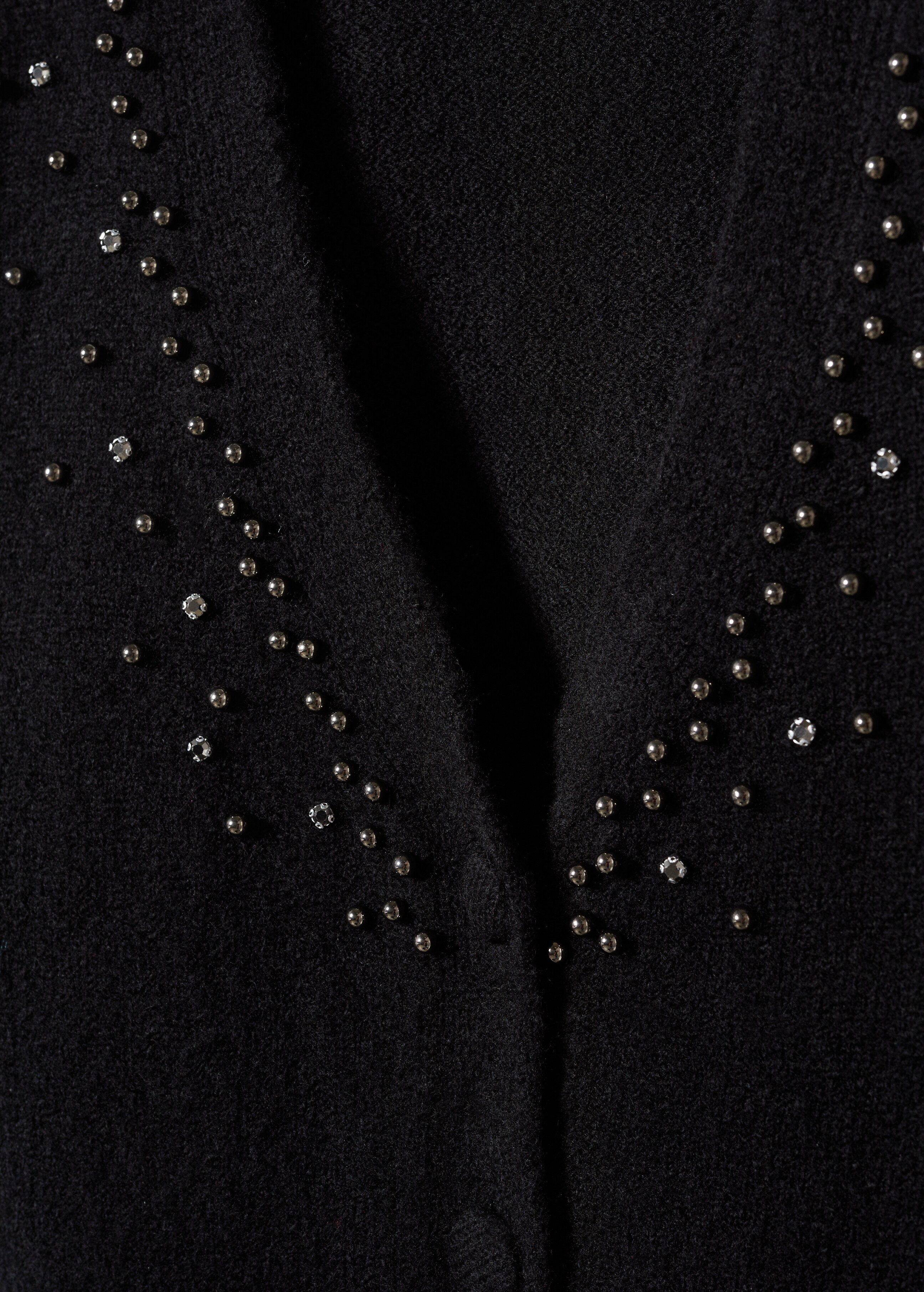 Knitted cardigan with metallic details   - Details of the article 8