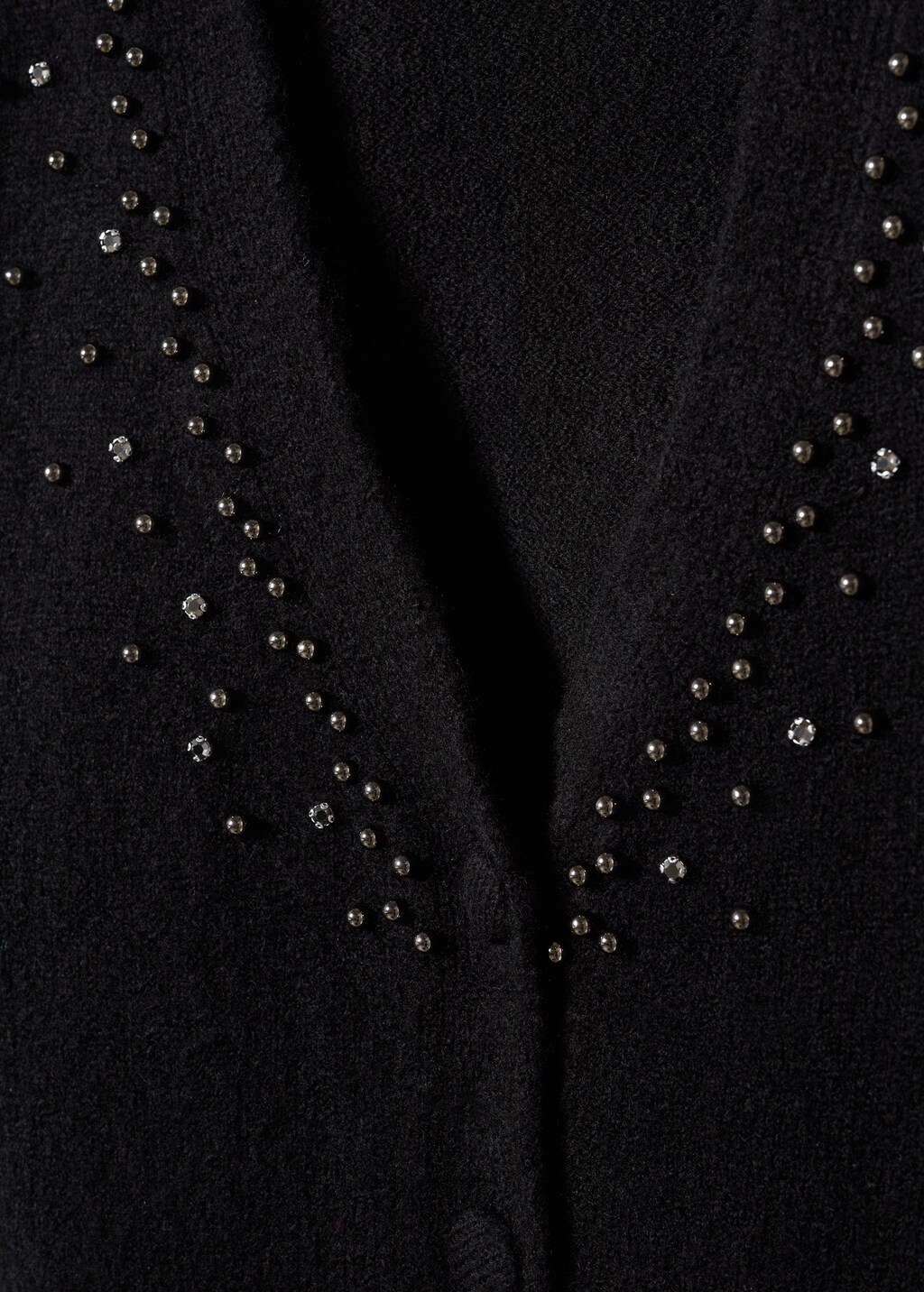 Knitted cardigan with metallic details   - Details of the article 8