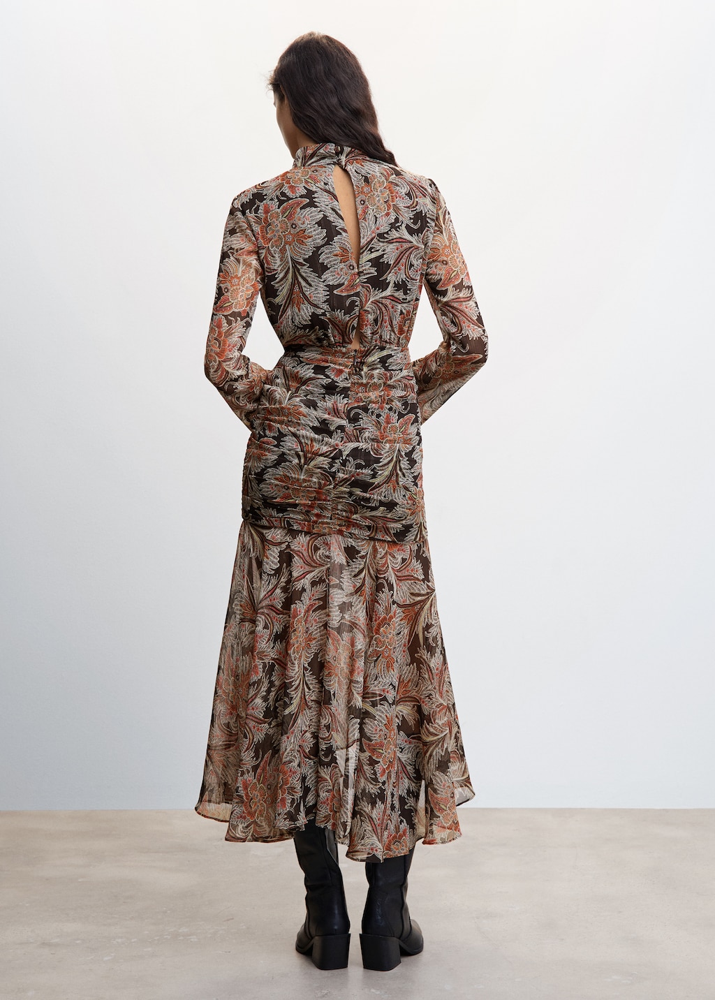 Kleid mit Paisley-Muster - Rückseite des Artikels