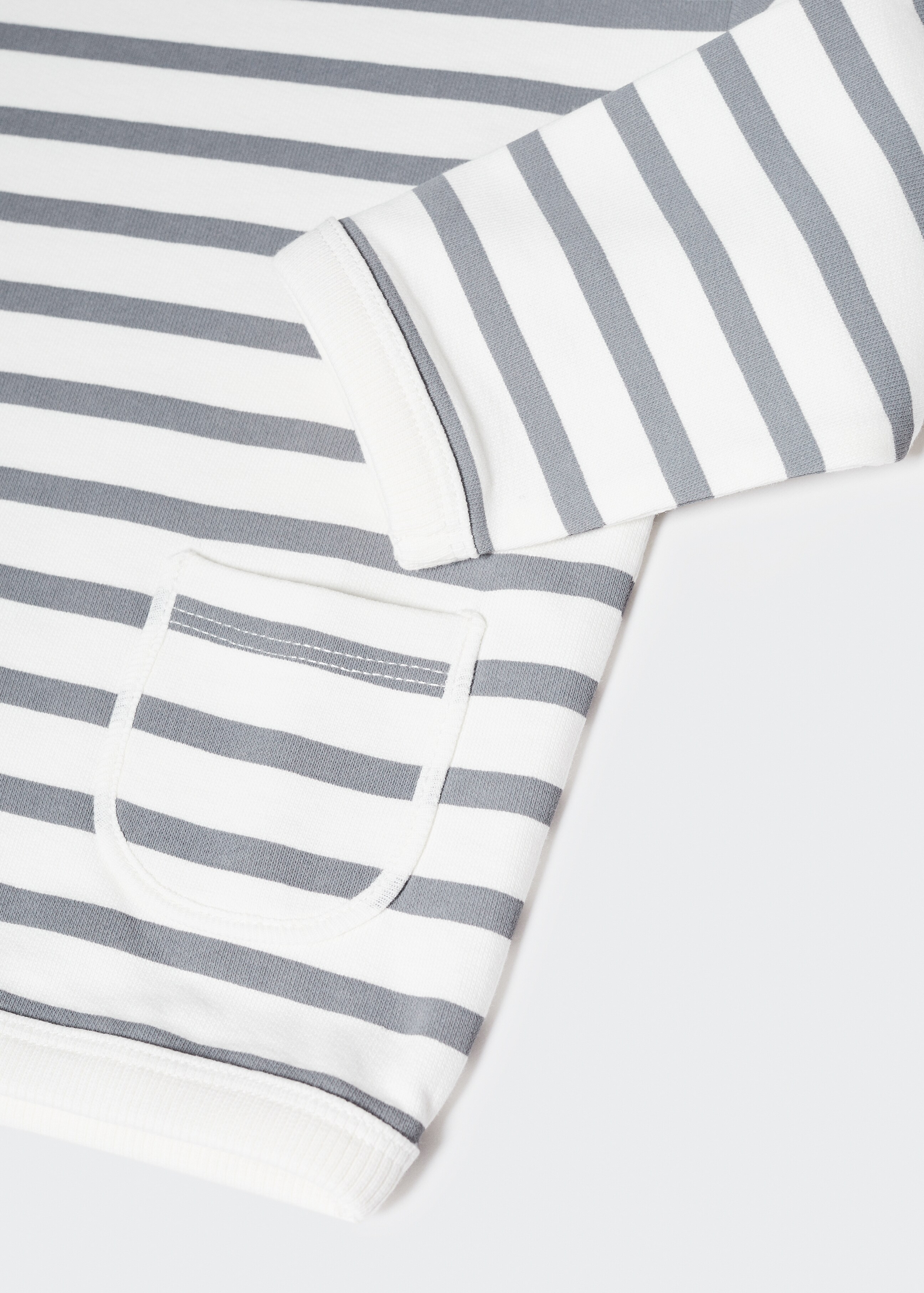 Striped cotton-blend sweatshirt - Details of the article 0