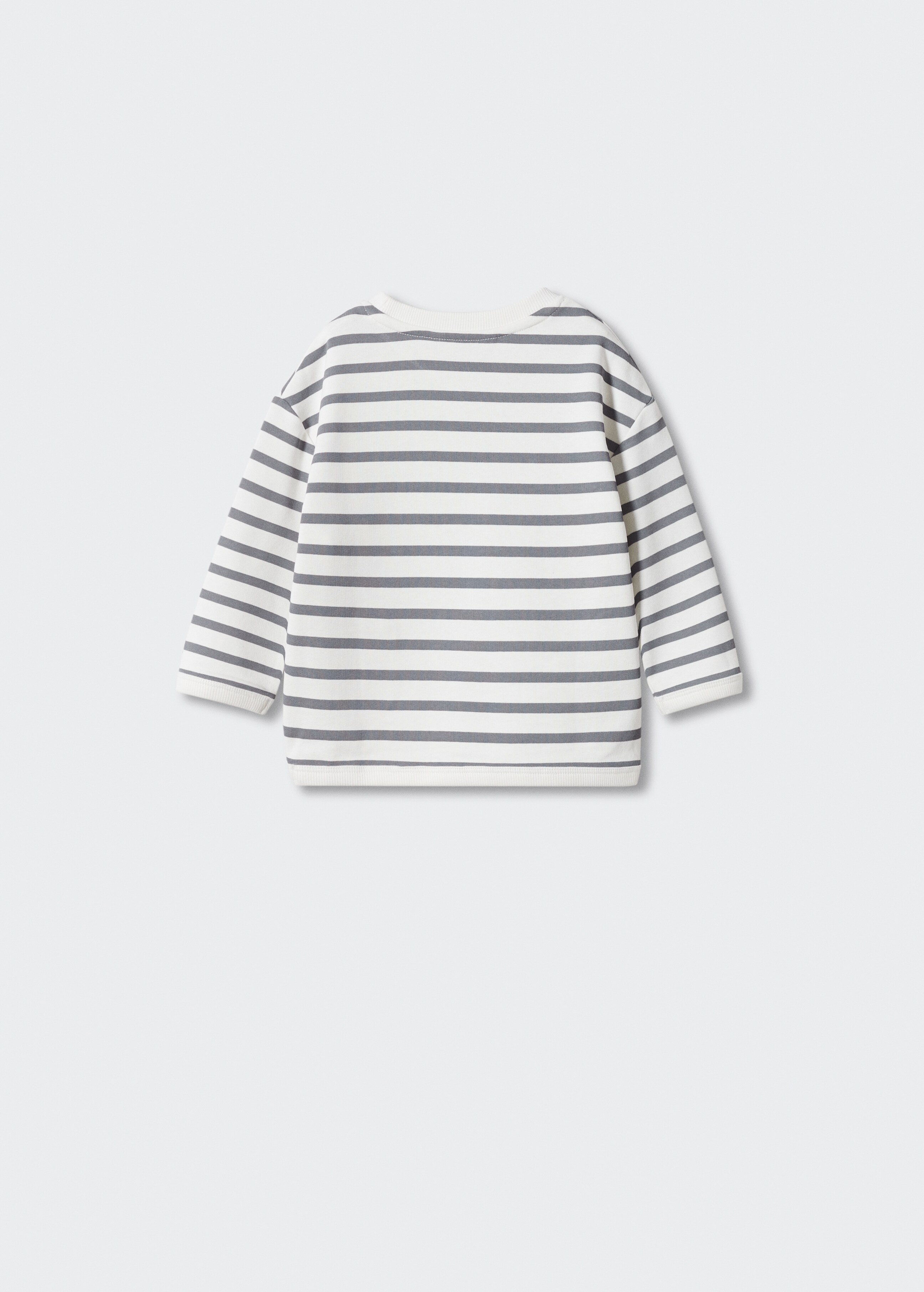 Striped cotton-blend sweatshirt - Reverse of the article