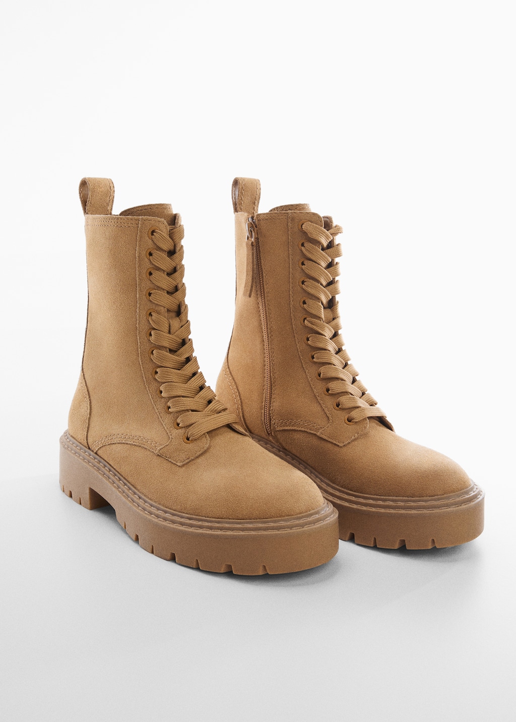 Mango combat shops boots