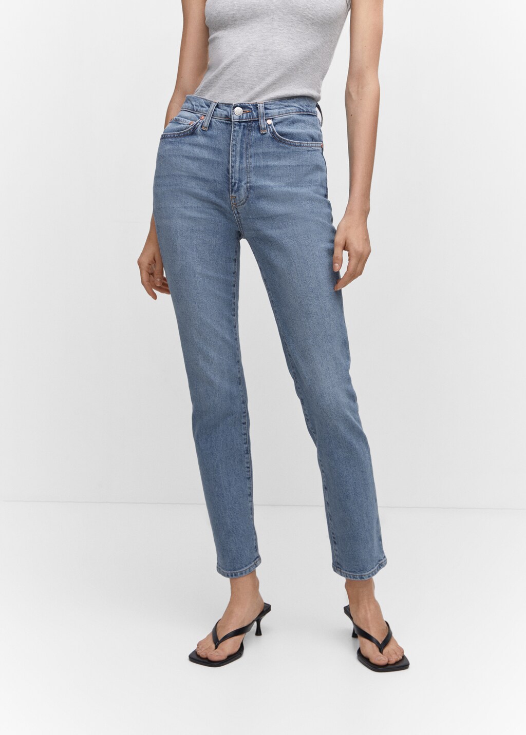 Slim cropped jeans - Medium plane