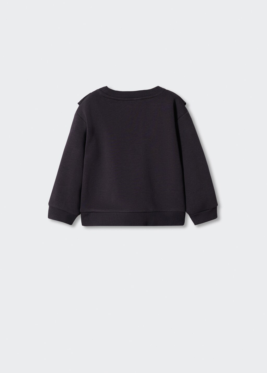 Ruffle sweatshirt with openwork details - Reverse of the article