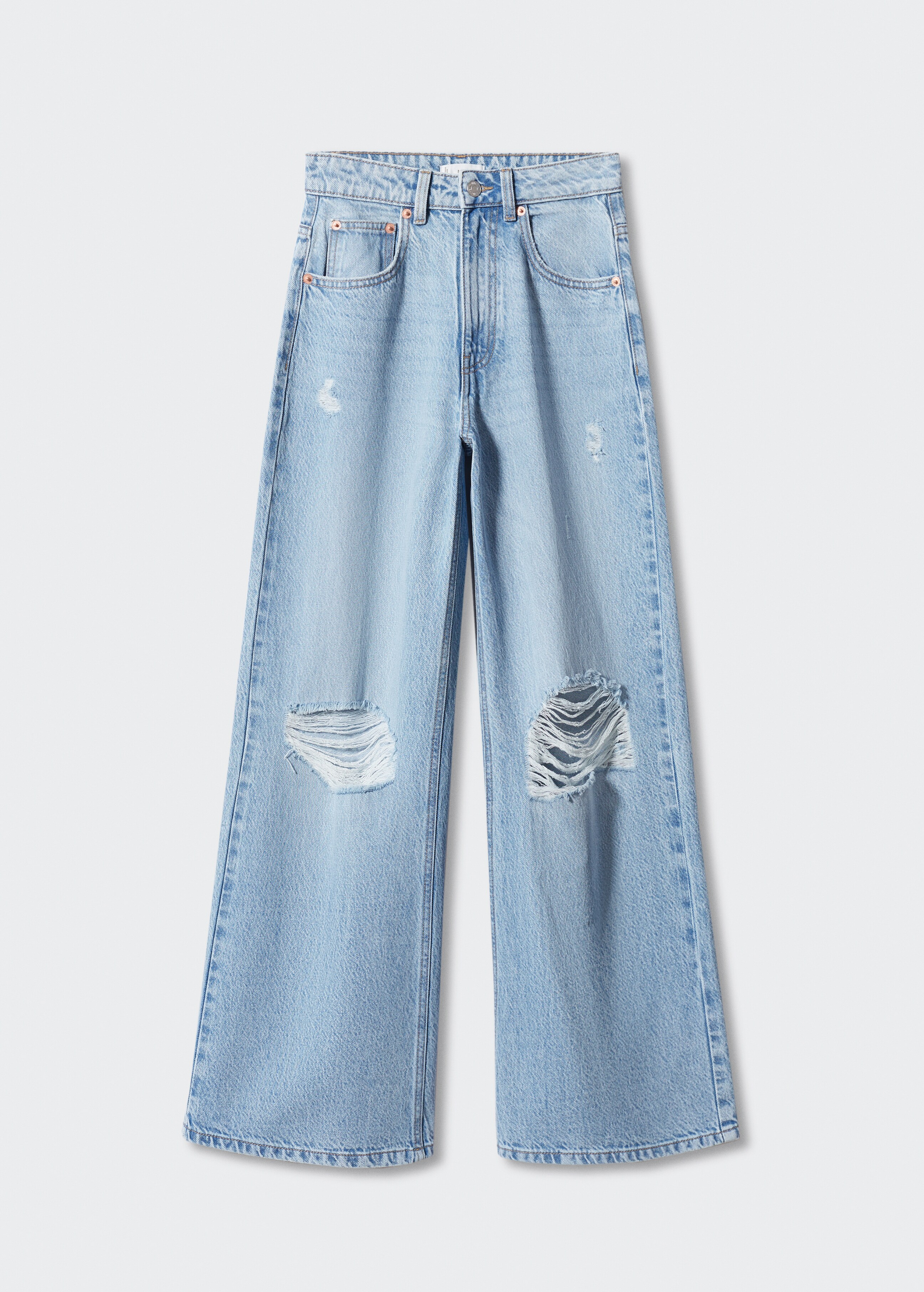 Decorative ripped wideleg jeans - Article without model