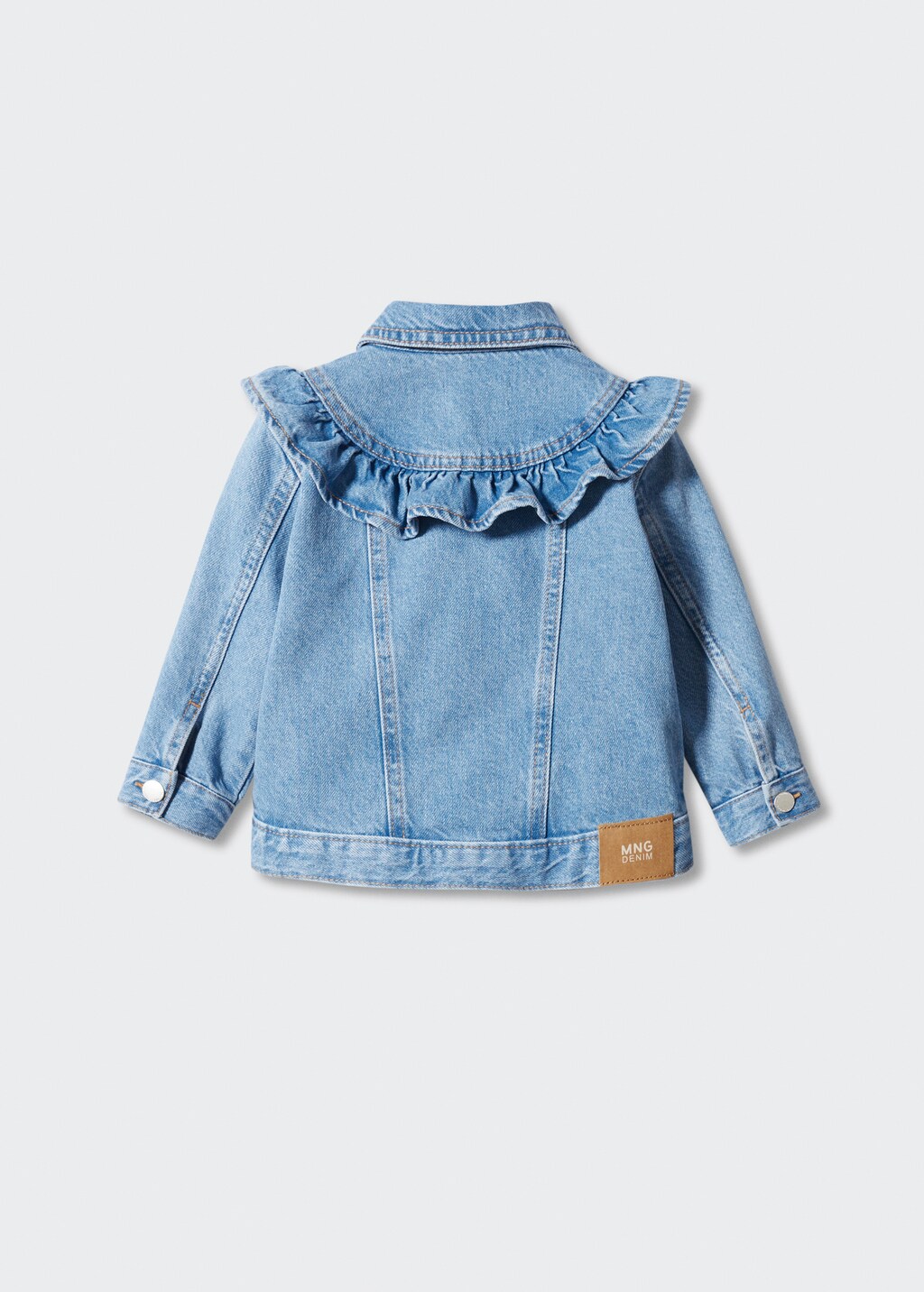 Frills denim jacket Girls MANGO OUTLET Finland