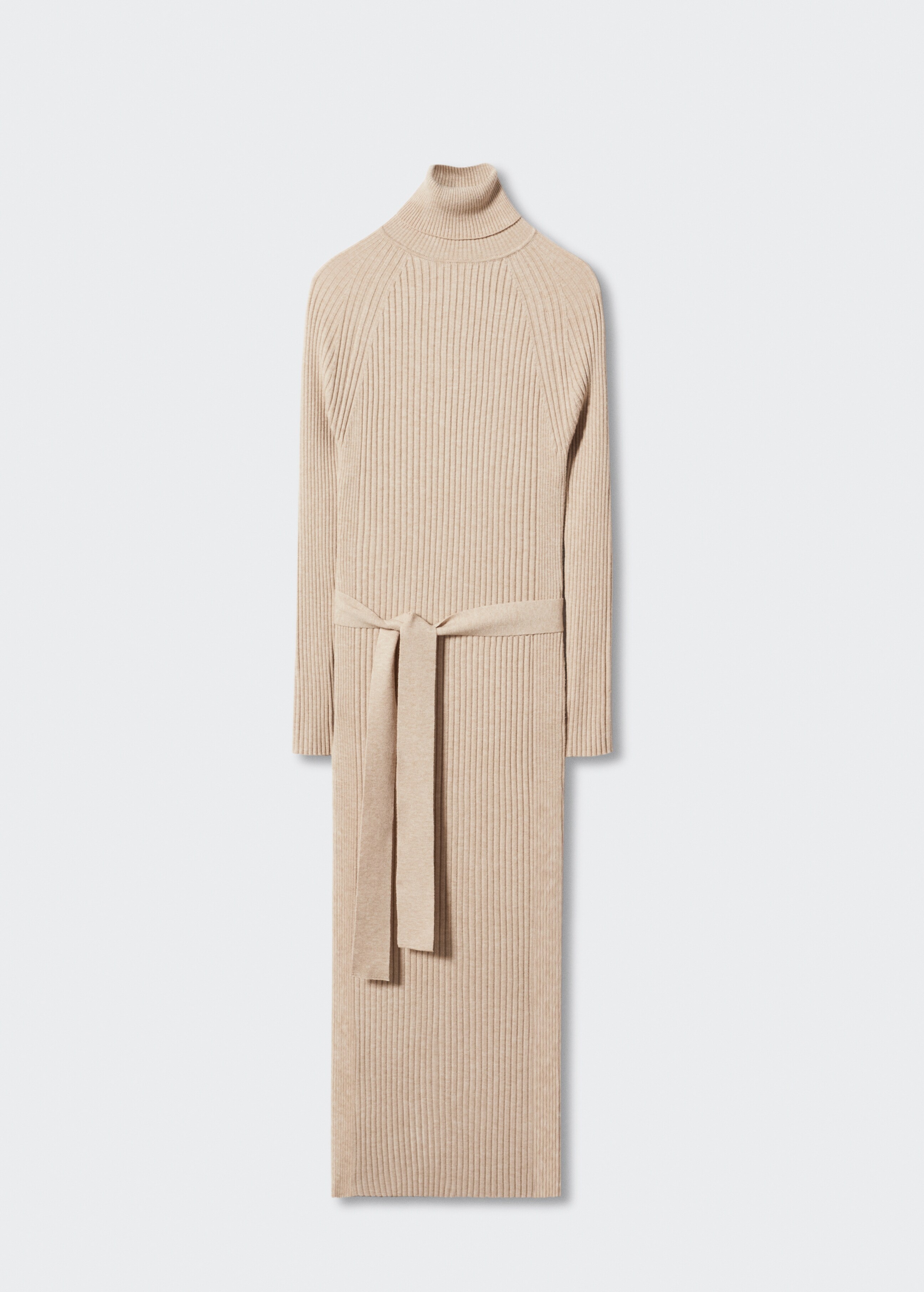 Ribbed dress with knot detail - Article without model