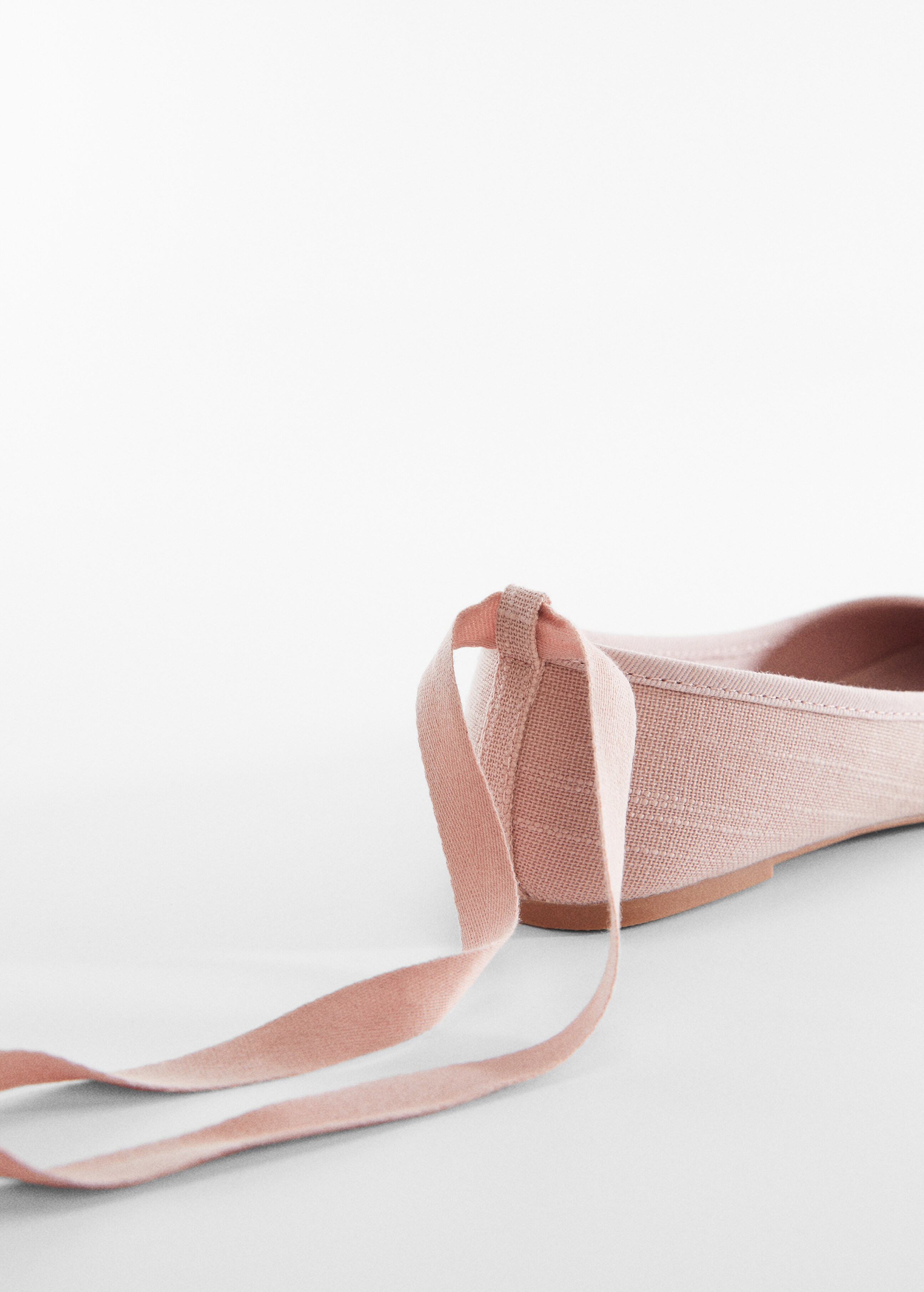 Striped linen ballerinas - Details of the article 1