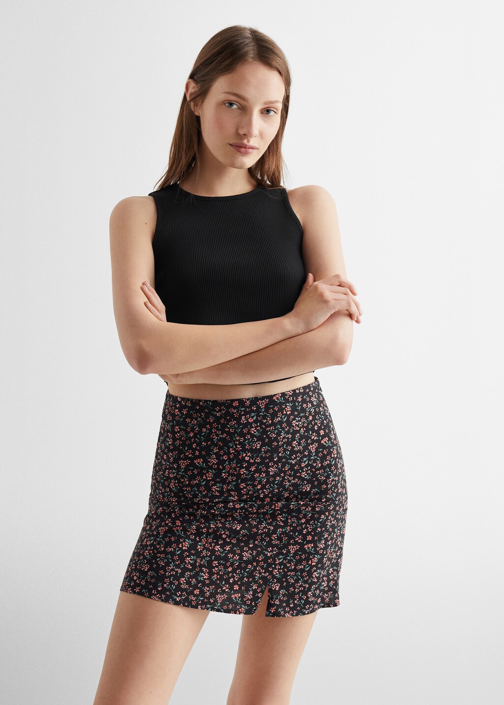 Printed miniskirt - Medium plane