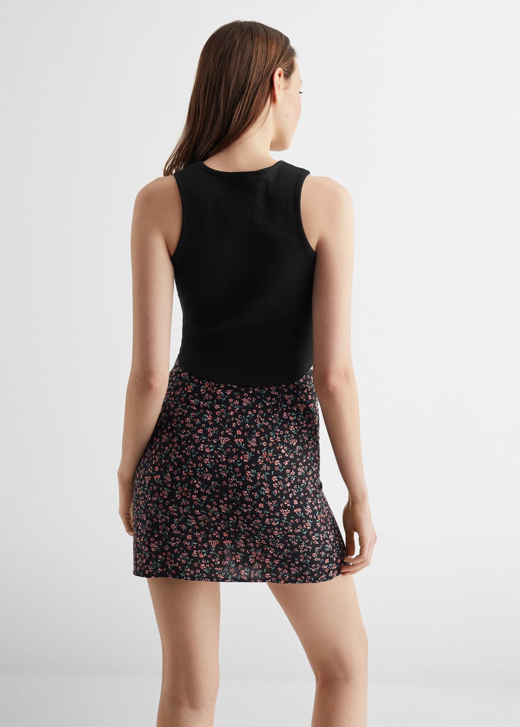 Printed miniskirt - Reverse of the article