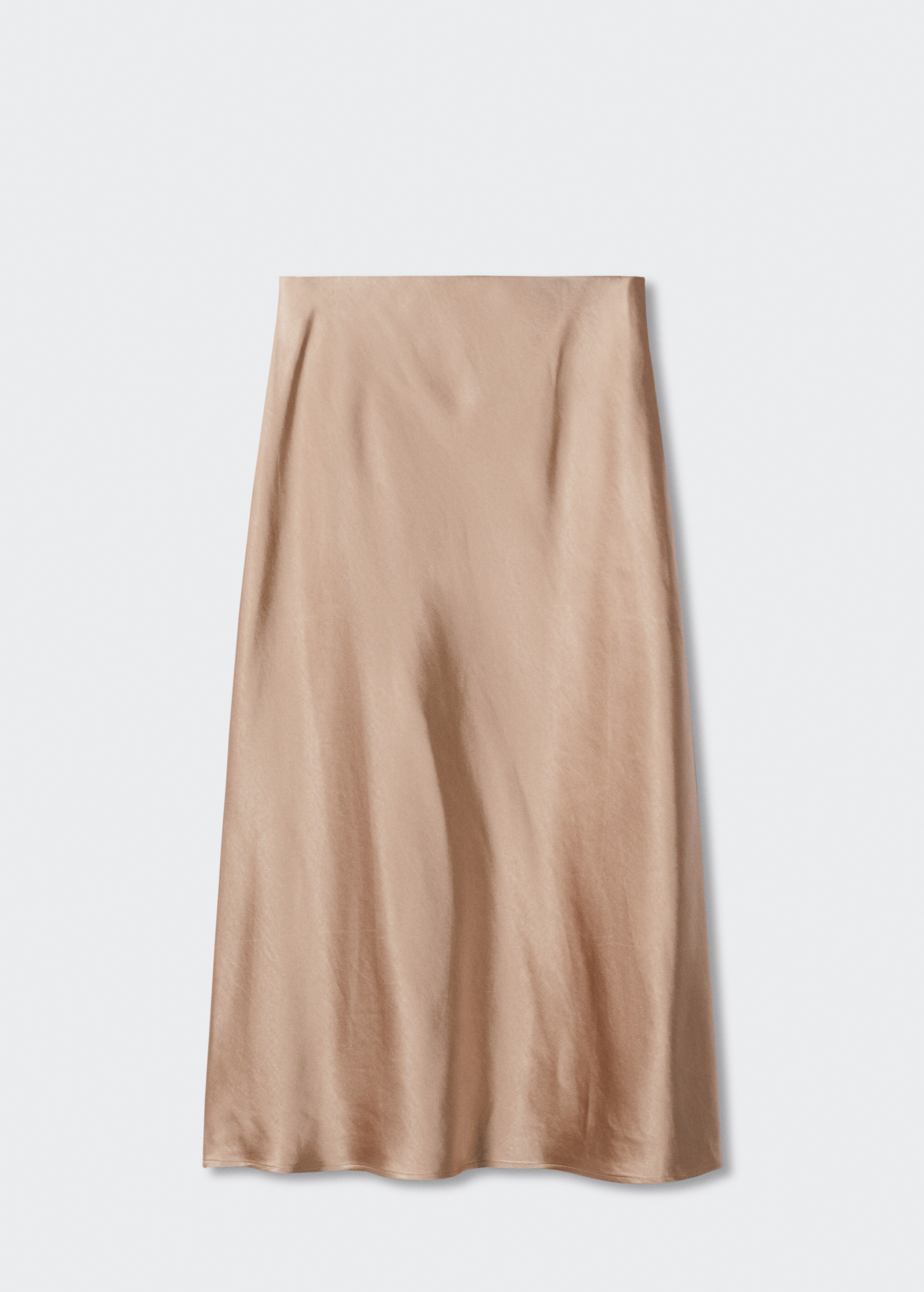 Satin long skirt