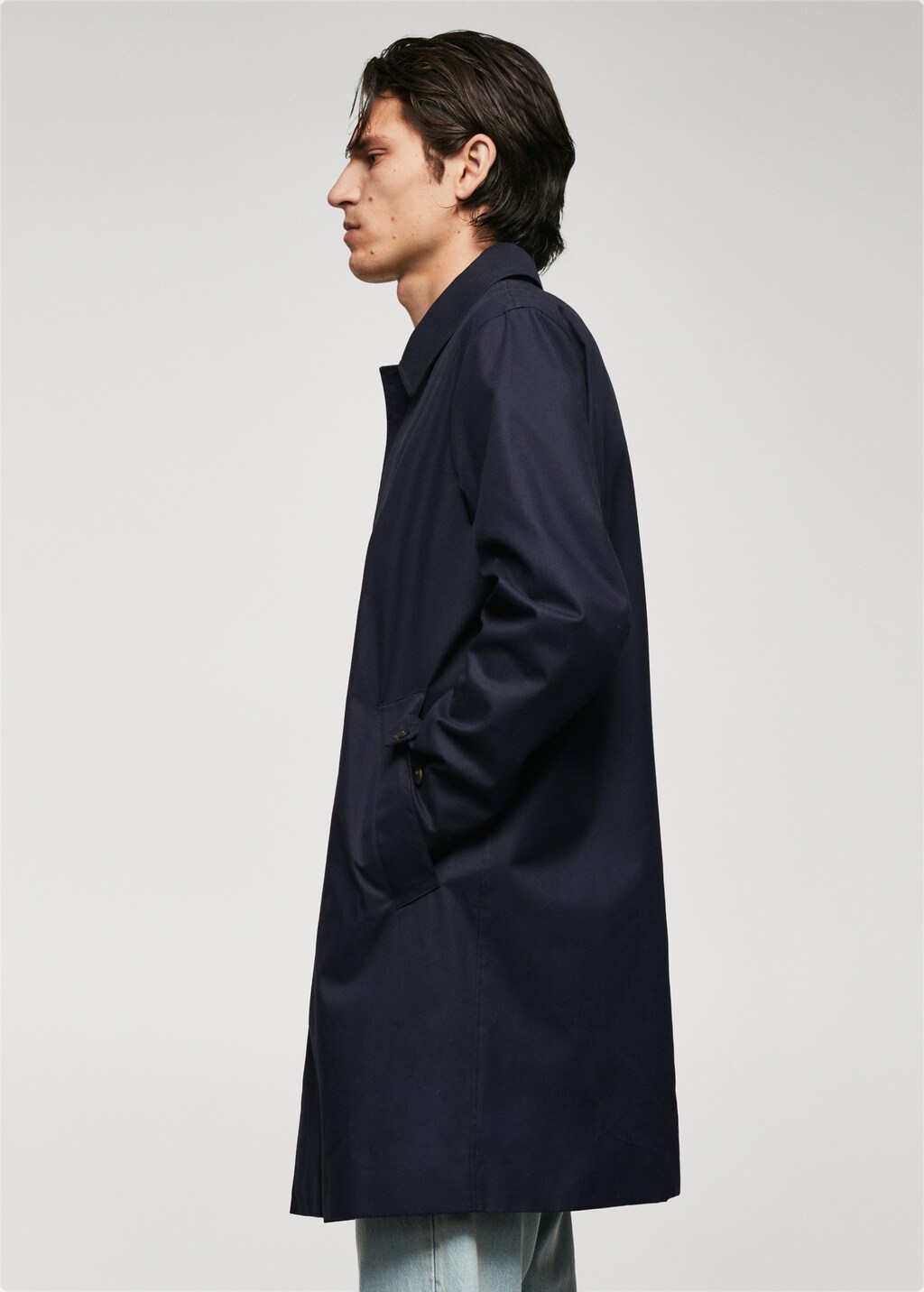 Water-repellent cotton trench coat - Details of the article 2