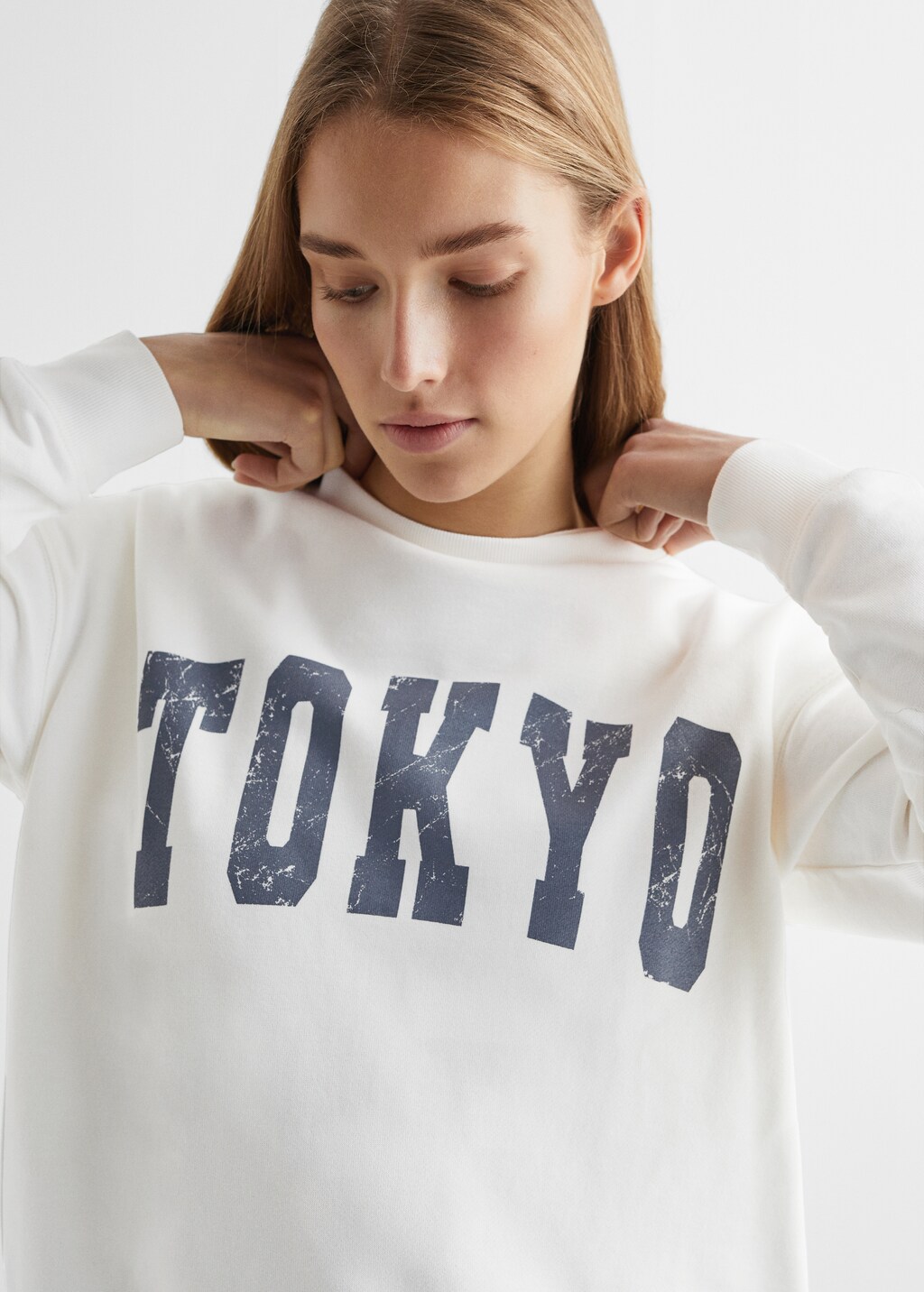 Message cotton sweatshirt - Details of the article 1