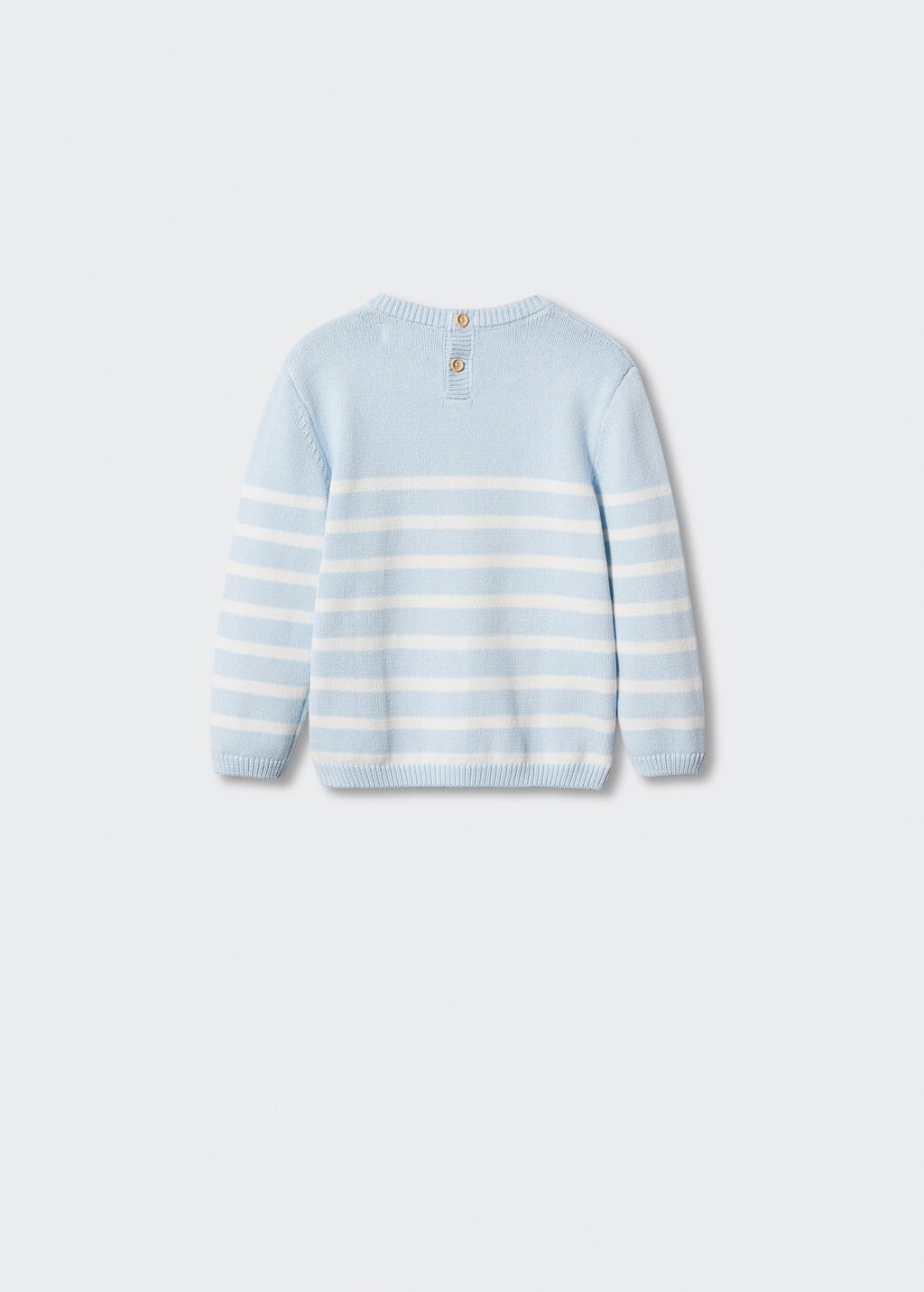 Stripe pattern sweater - Reverse of the article