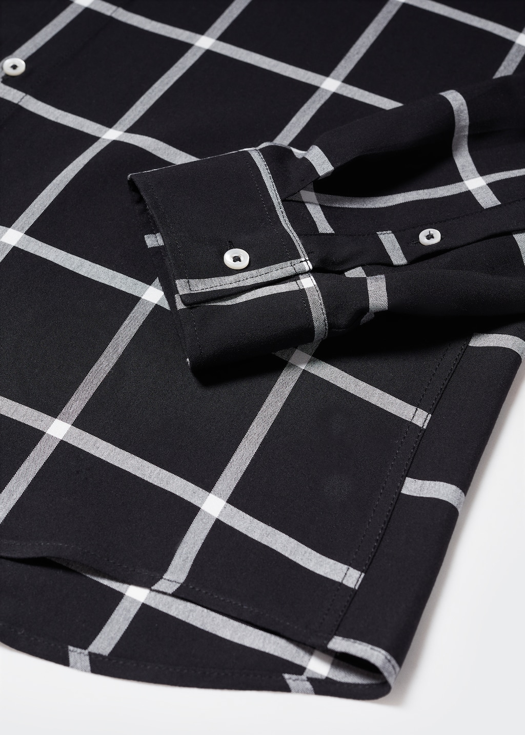 Camisa regular fit estampat quadres - Detall de l'article 8