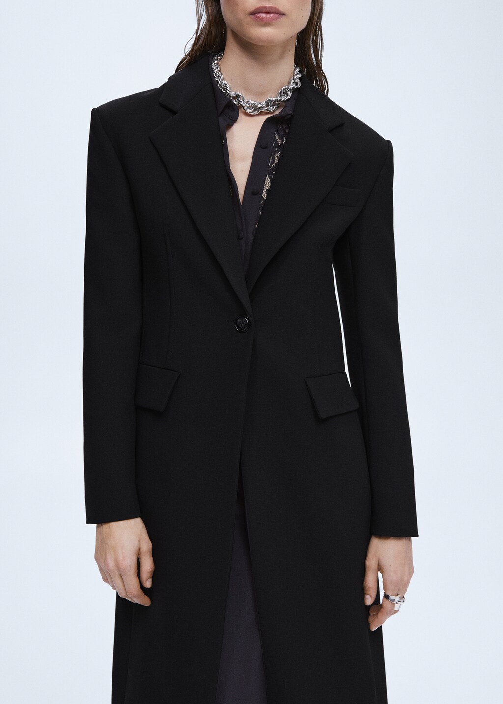 Lapels structured coat - Details of the article 4