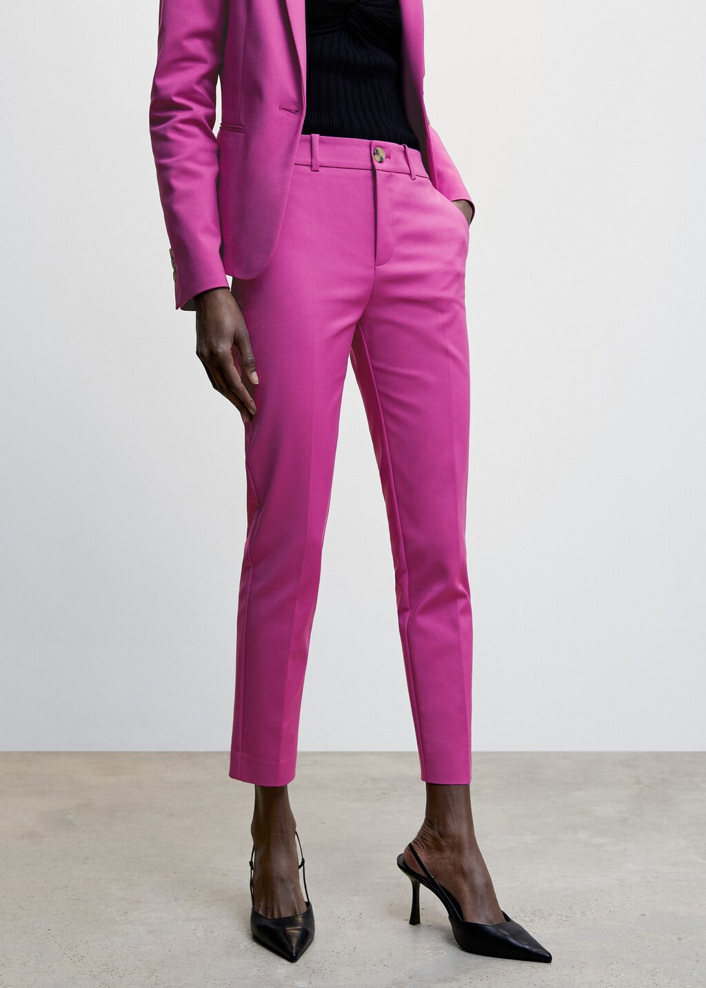 Skinny suit trousers - Medium plane