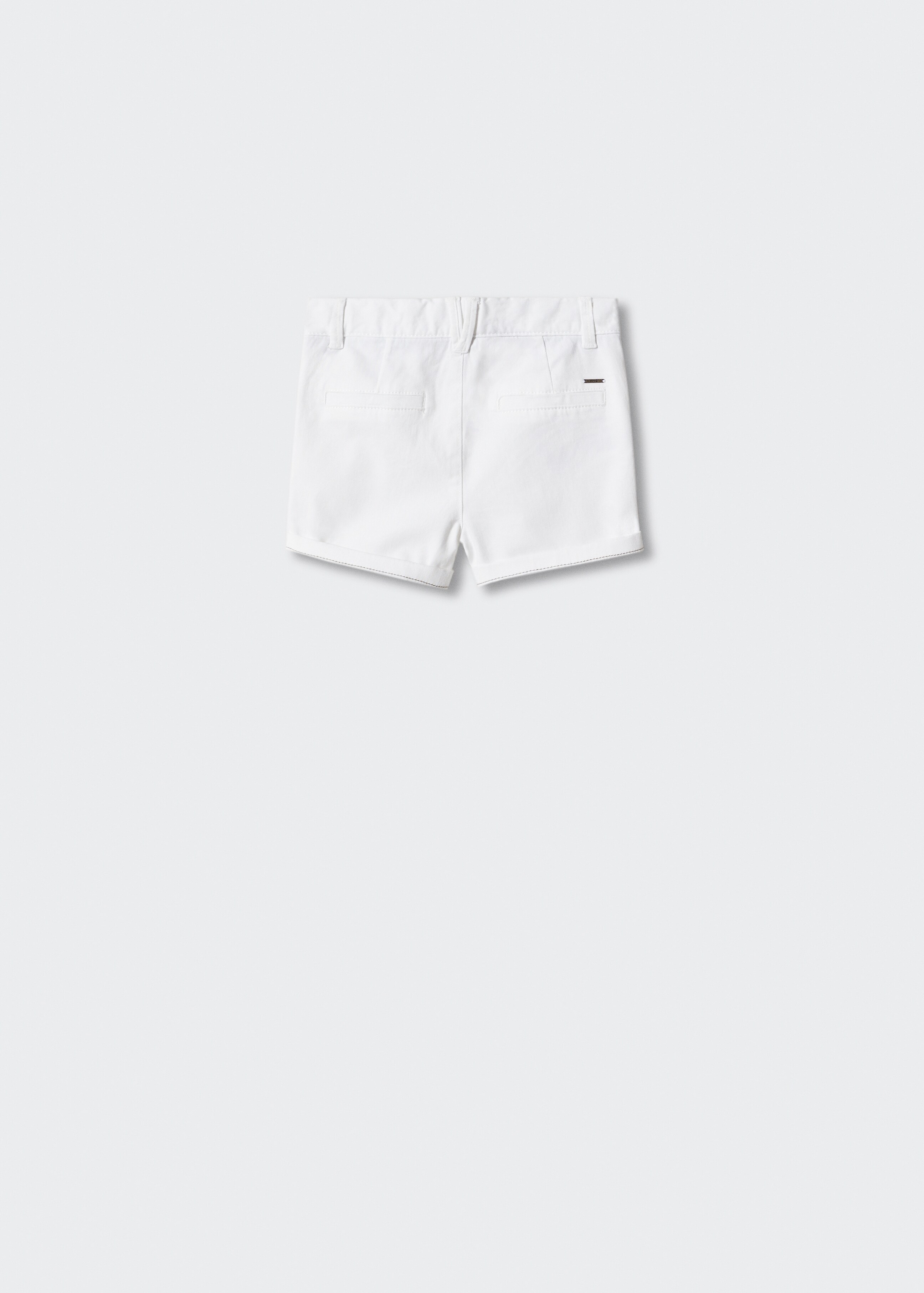 Cotton chino style Bermuda shorts - Reverse of the article
