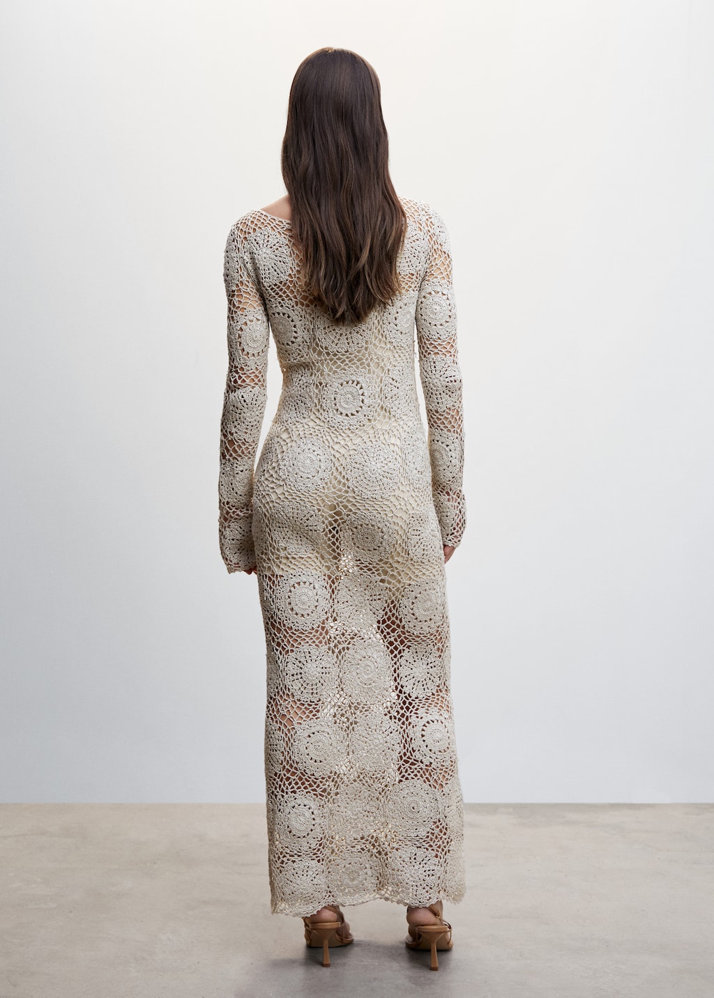 Robe longue crochet - Verso de l’article