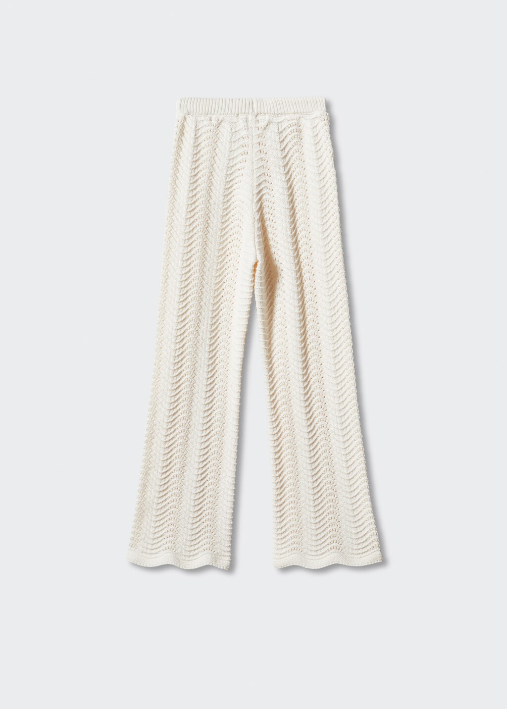 Openwork knit trousers - Reverse of the article