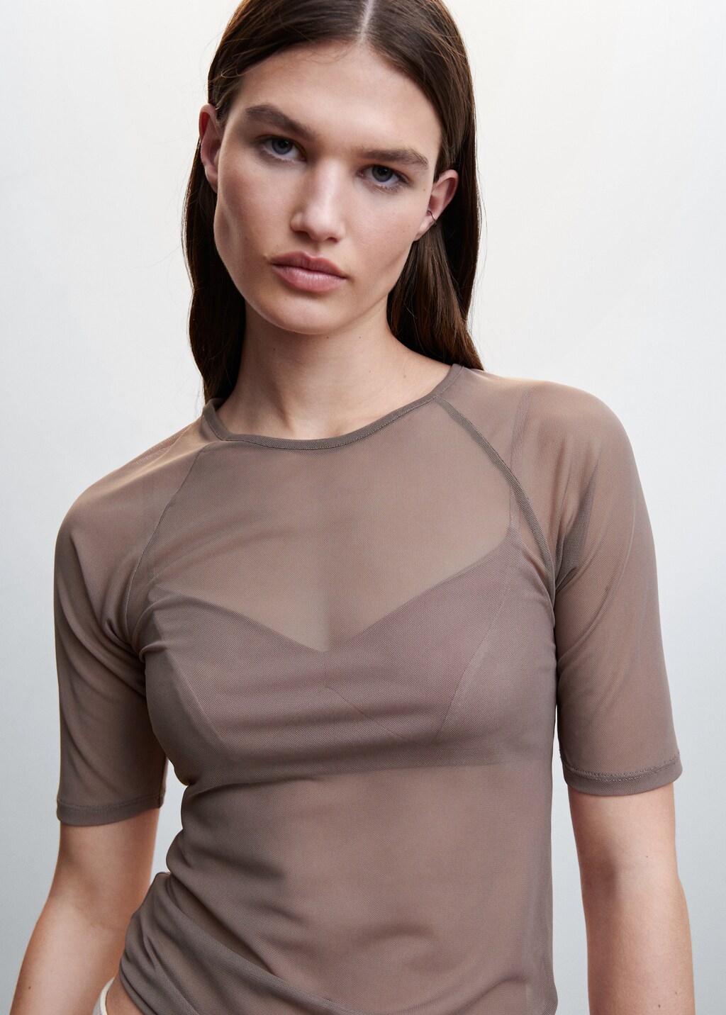 Semi-transparent bra top - Details of the article 1