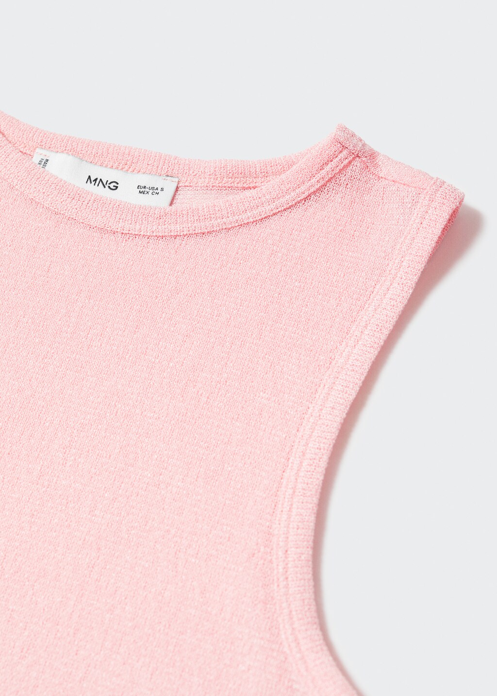 Knit semi-transparent top - Details of the article 8