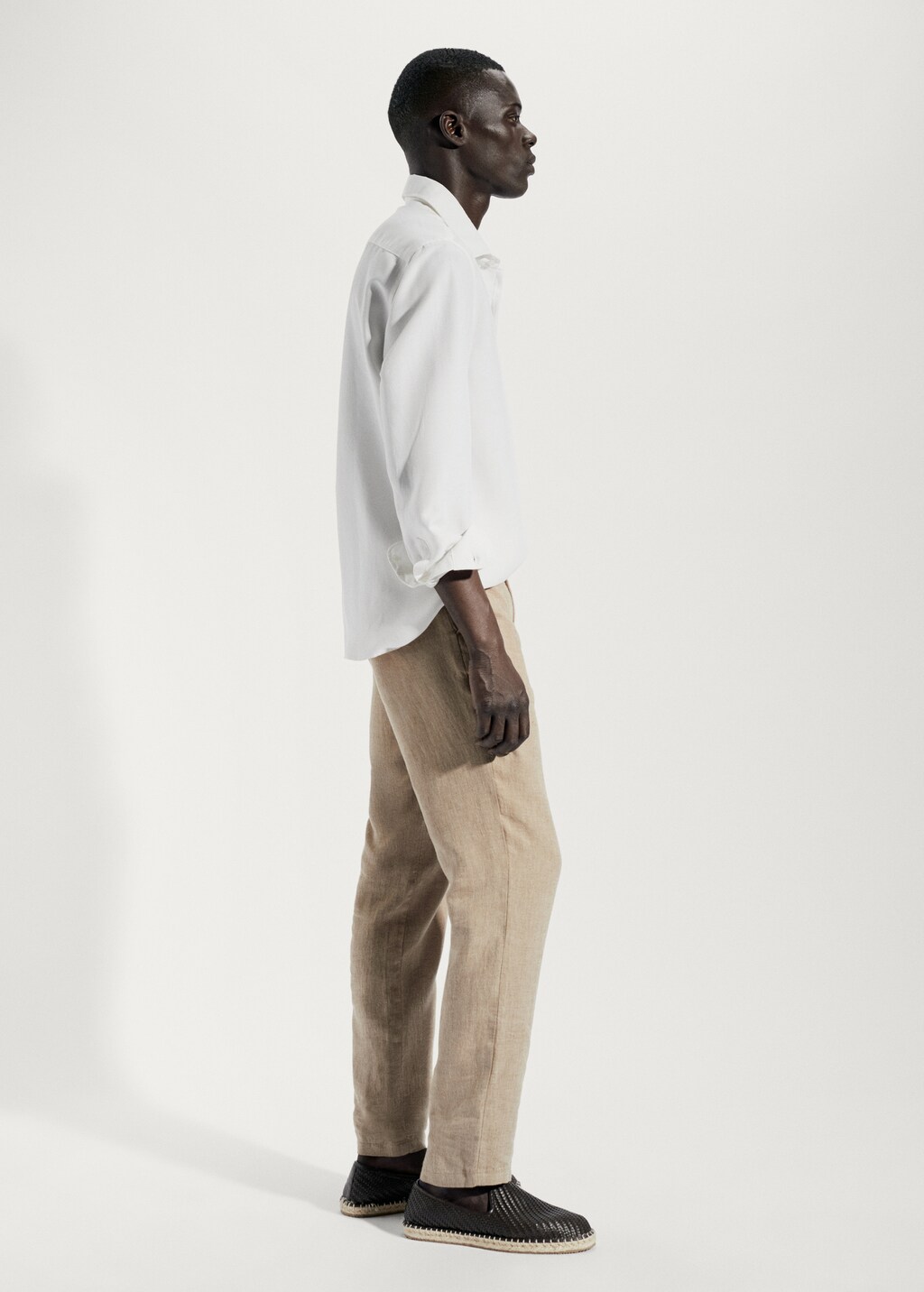 Regular-fit linen lyocell shirt - Details of the article 2