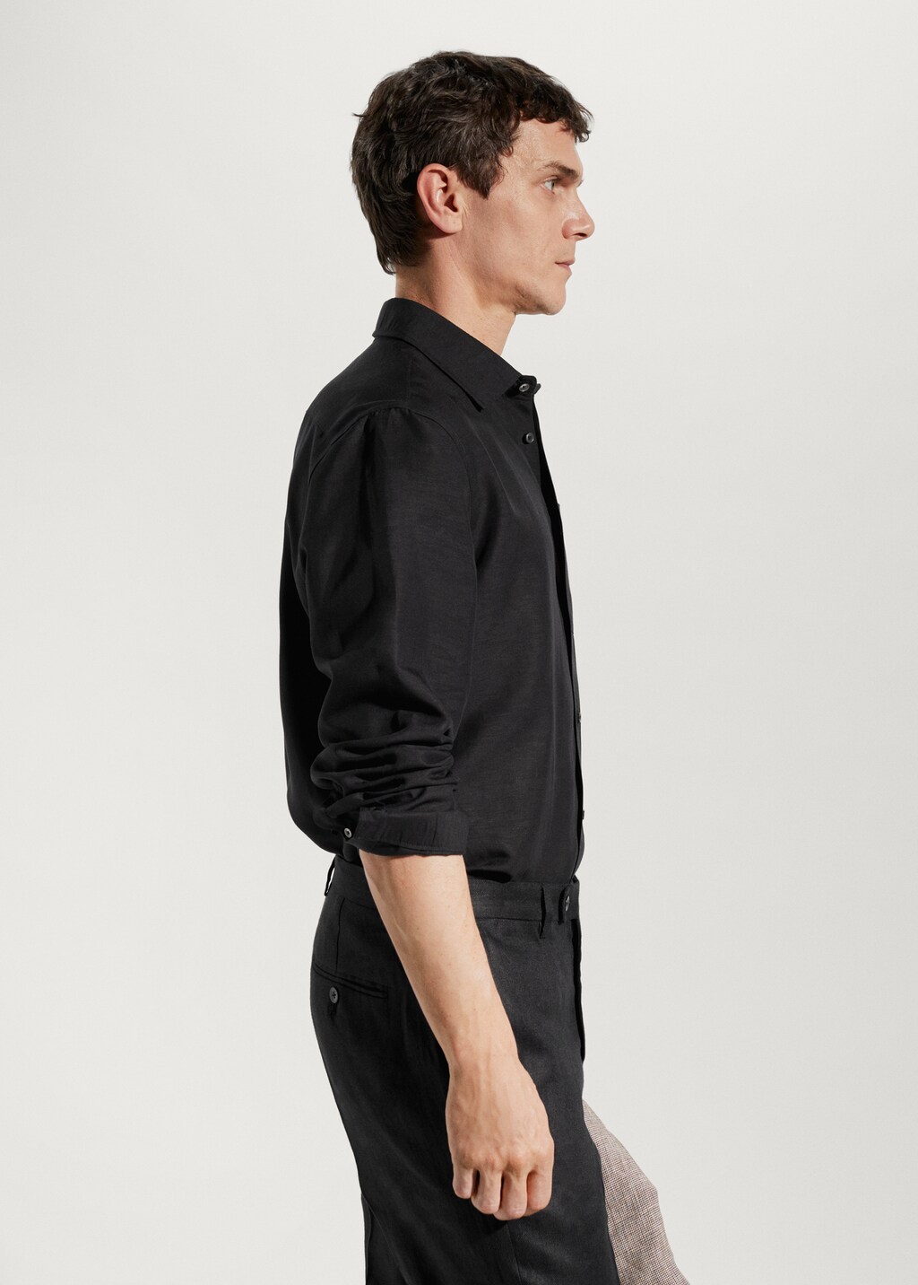 Camisa regular fit lyocell lli - Detall de l'article 2