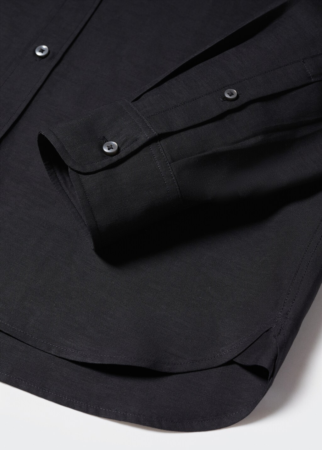 Regular-fit linen lyocell shirt - Details of the article 8