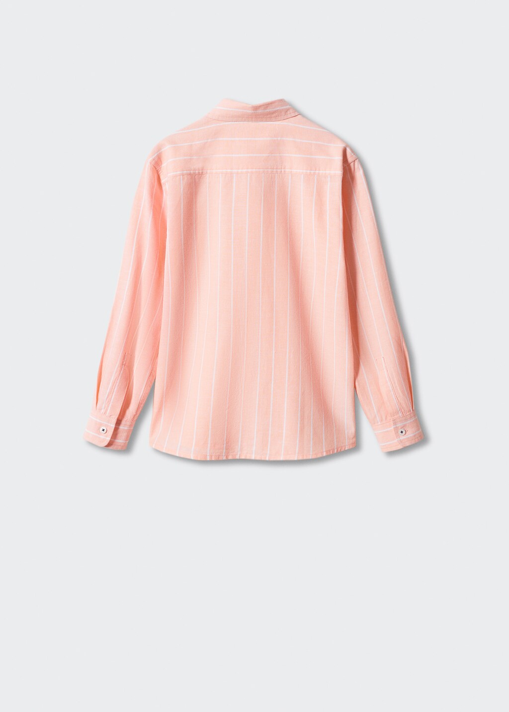 Striped cotton linen shirt - Reverse of the article