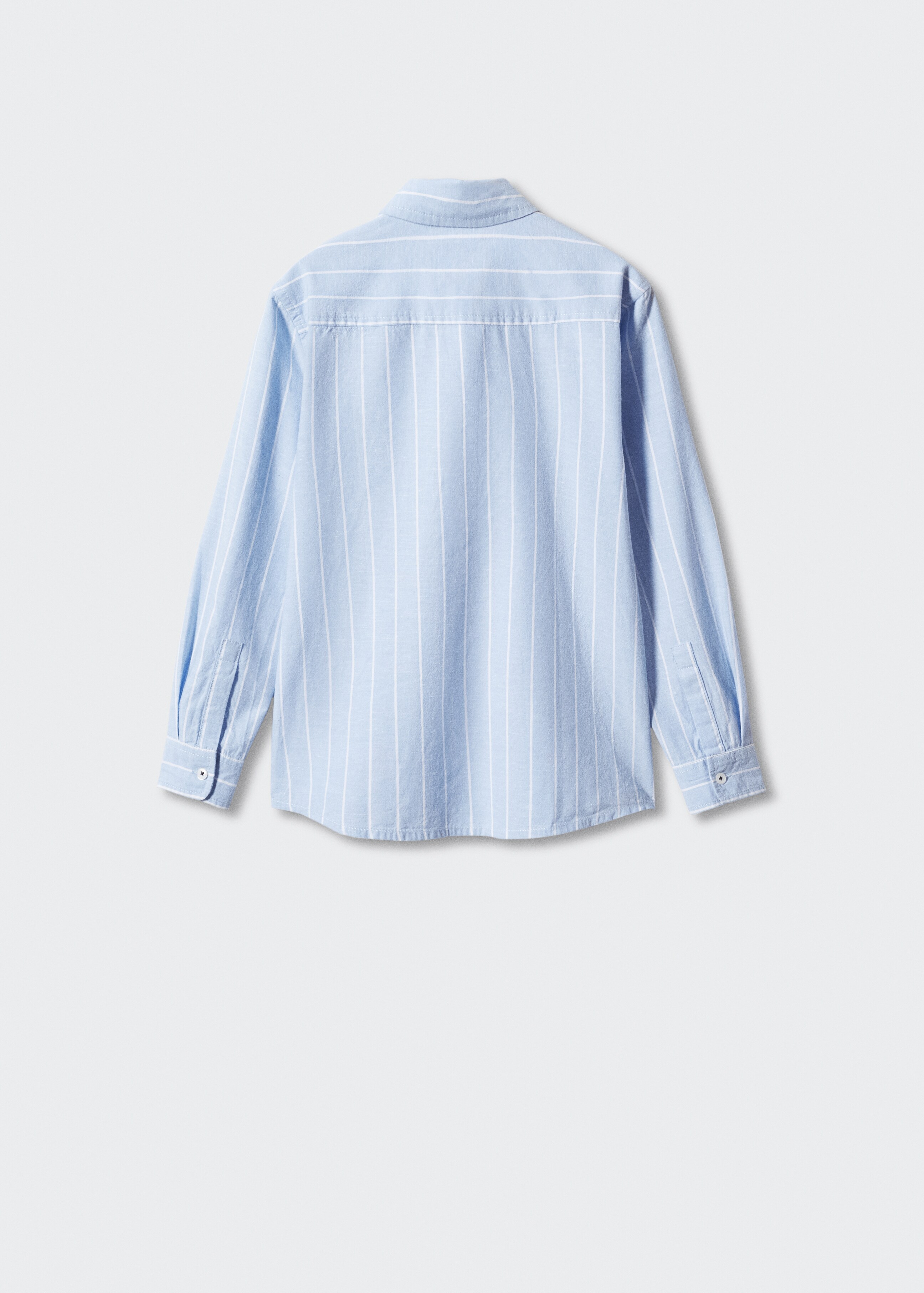 Camisa algodón lino rayas  - Reverso del artículo