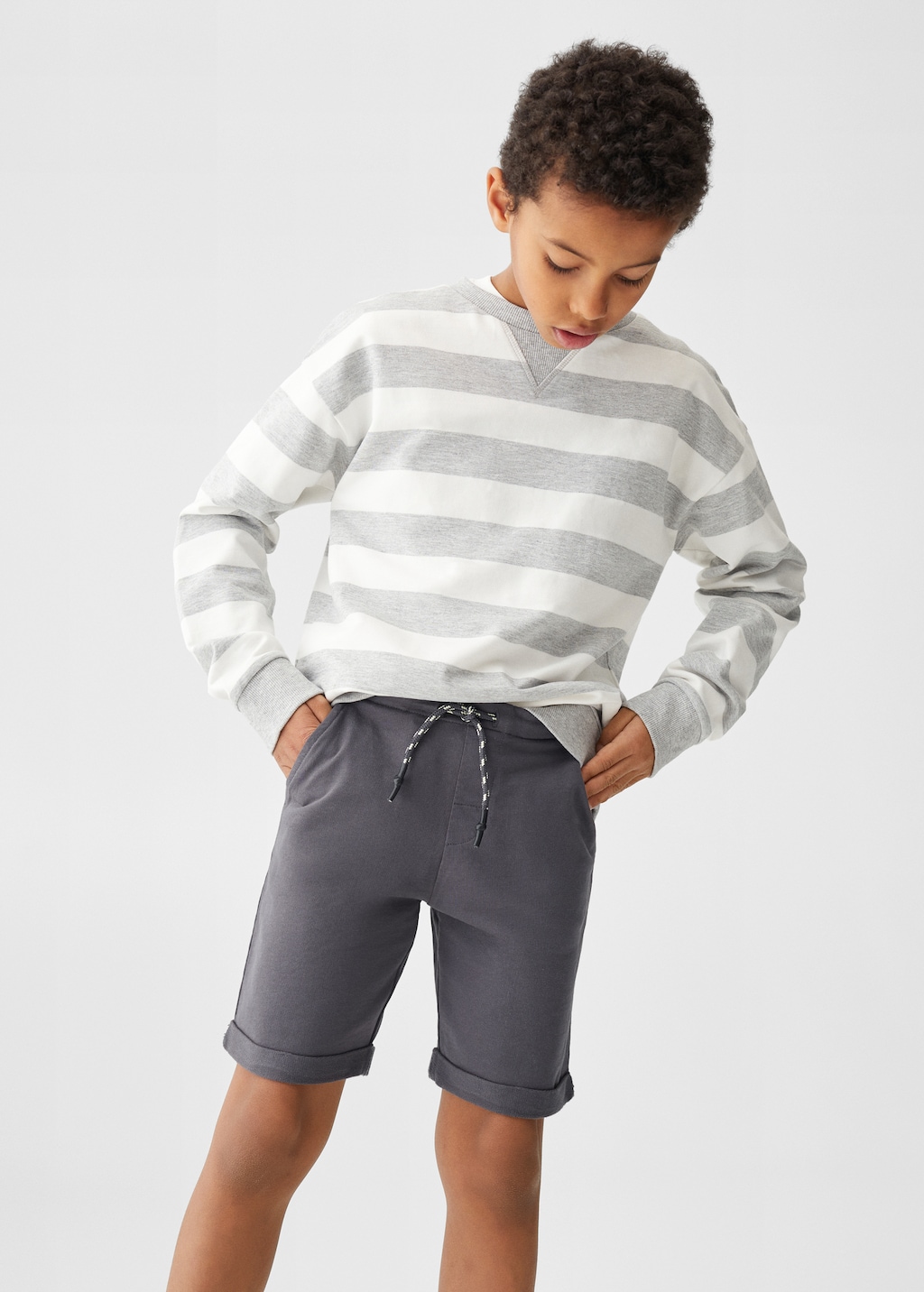 Cotton Bermuda shorts - Medium plane