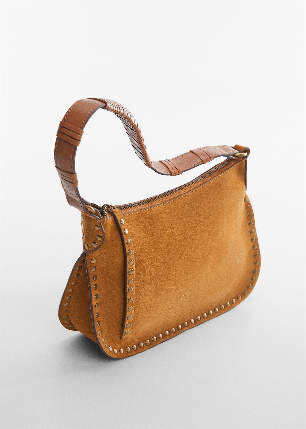 Stud leather bag - Medium plane